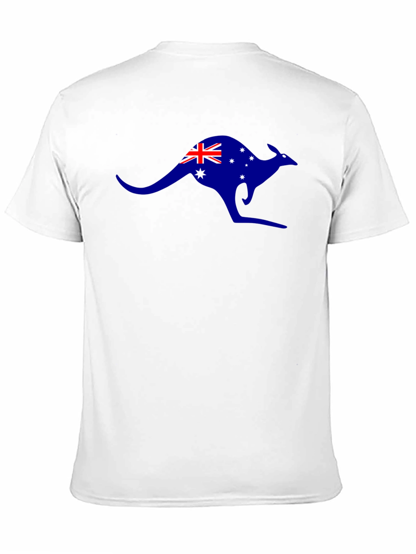 Australia Flag Kangaroo Black T-Shirt