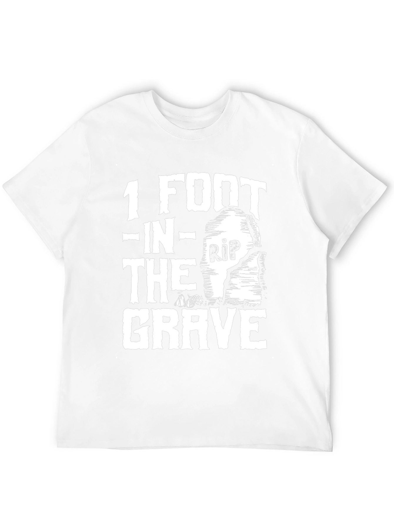 1 Foot in the Grave Funny Graphic Tee