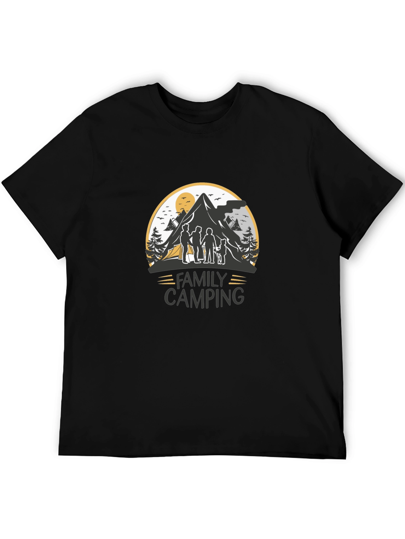 Family Camping Graphic Tee - Adventure Shirt