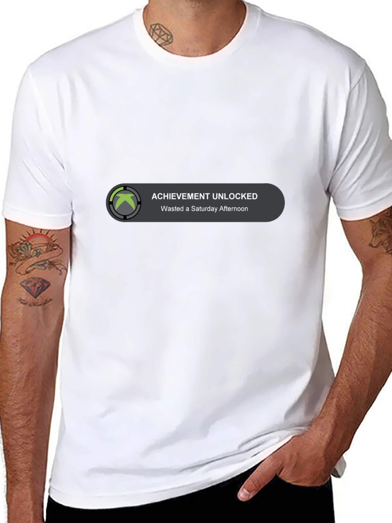 Achievement Unlocked Gamer T-Shirt - Wasted Saturday