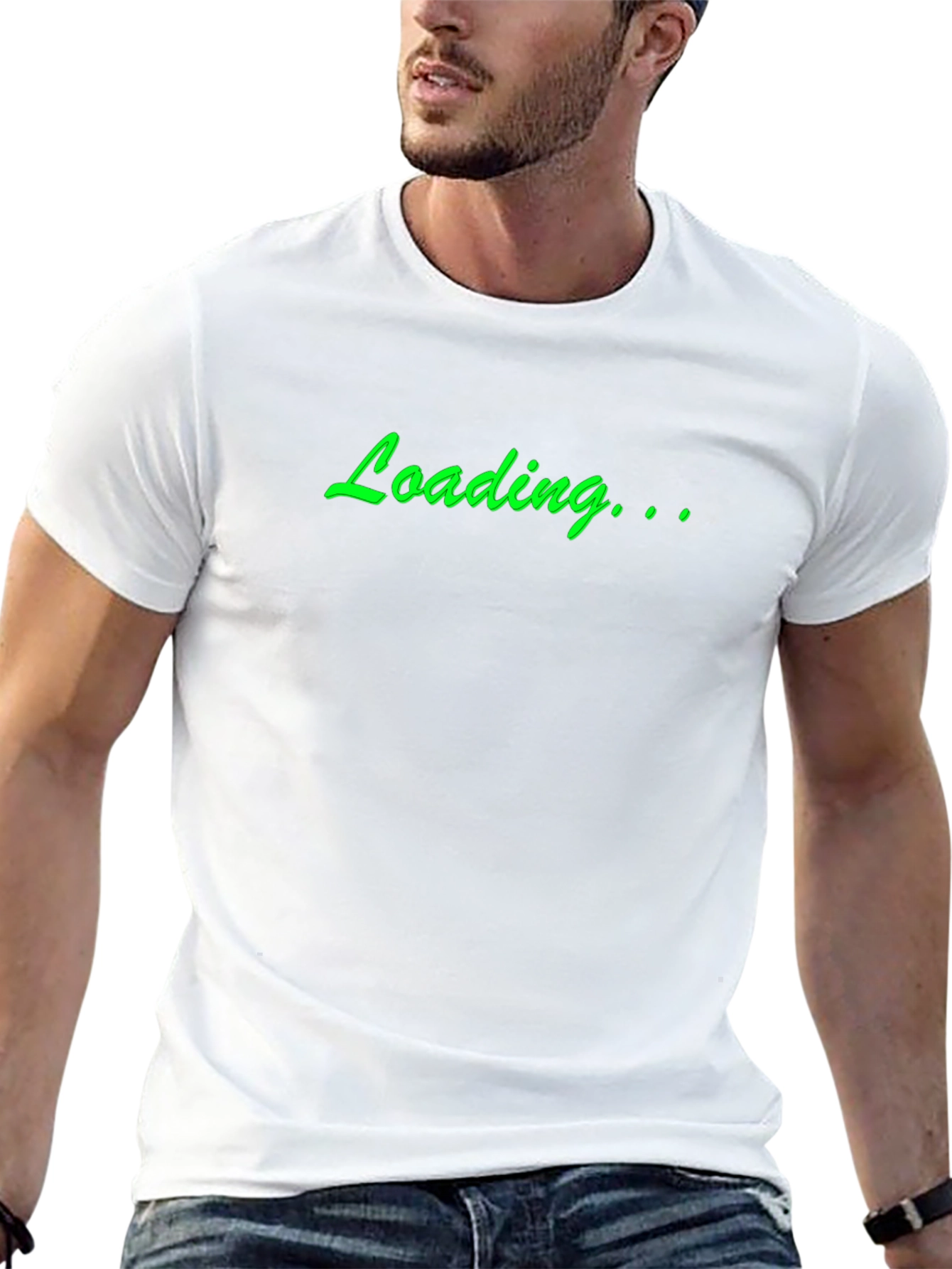 Loading... Graphic Print Black T-Shirt