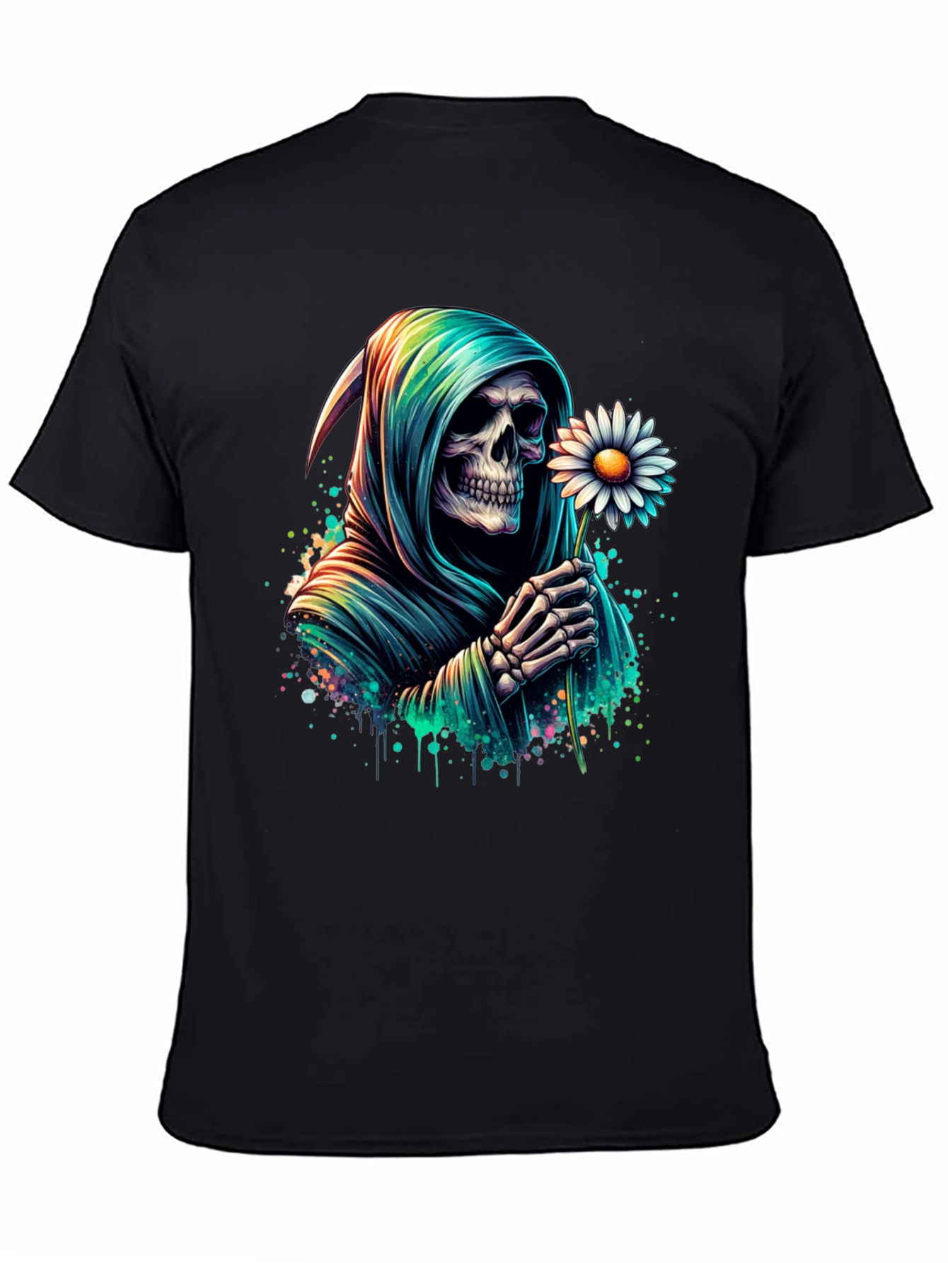 Grim Reaper Daisy T-Shirt