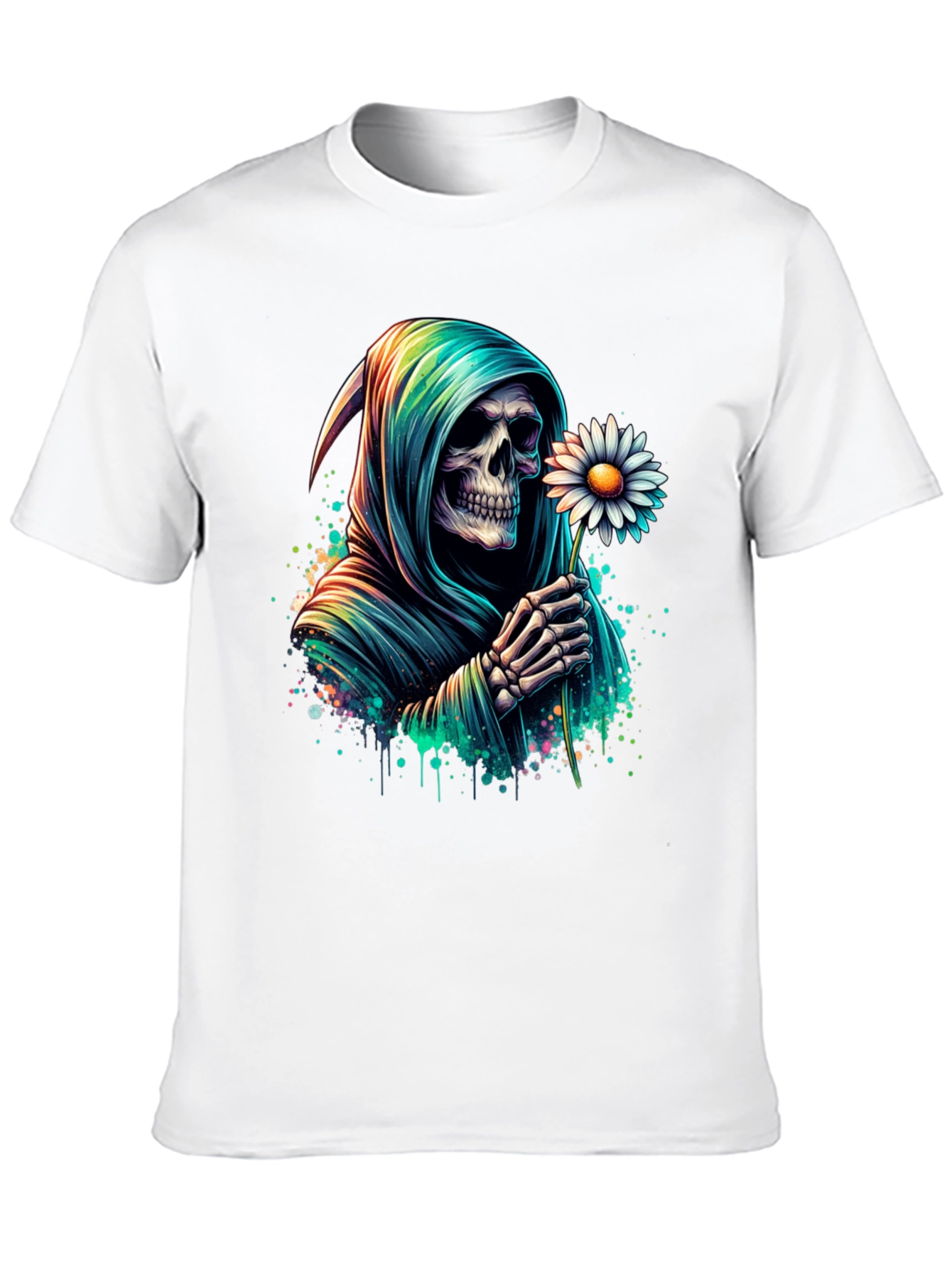 Grim Reaper Daisy T-Shirt