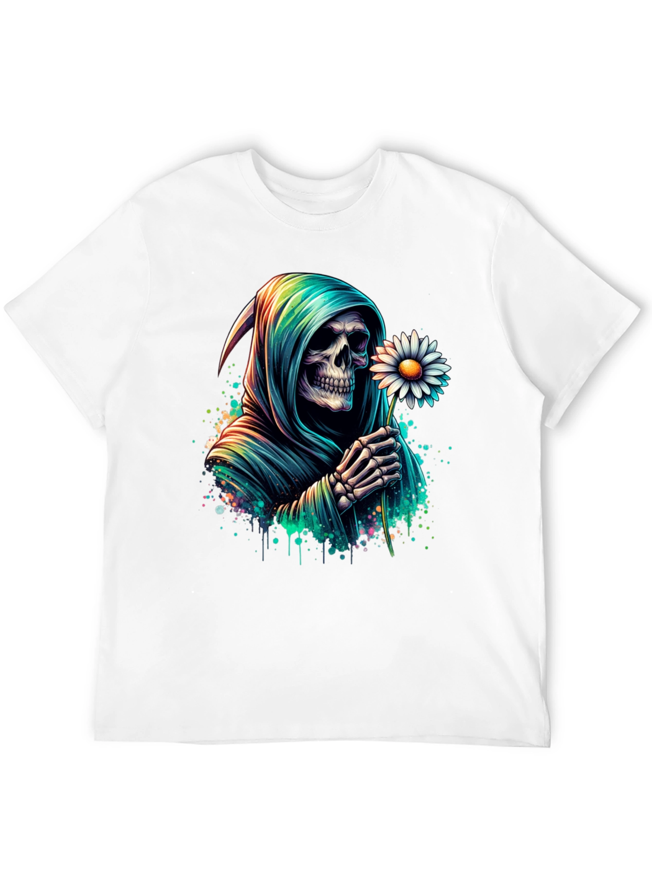 Grim Reaper Daisy T-Shirt