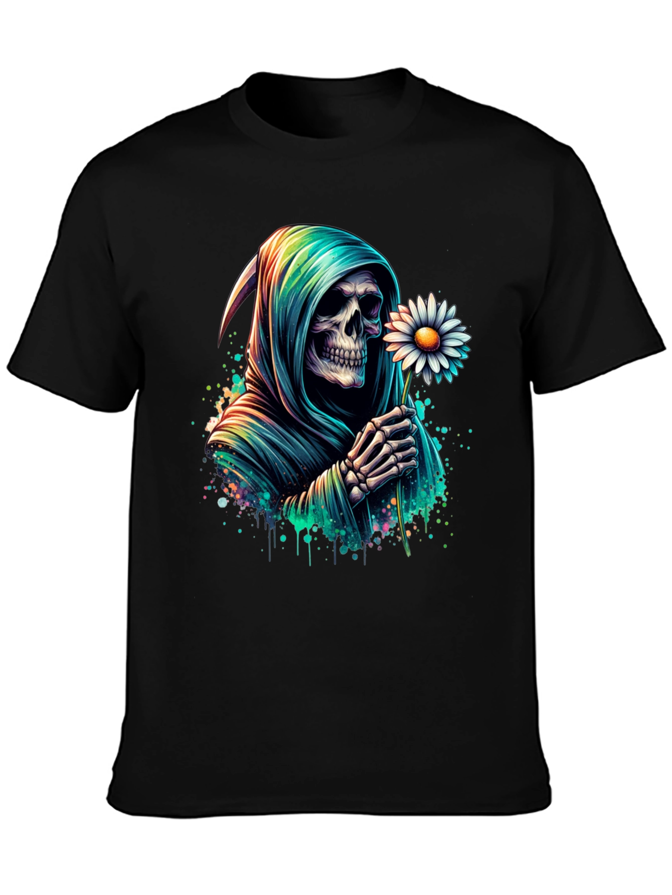 Grim Reaper Daisy T-Shirt