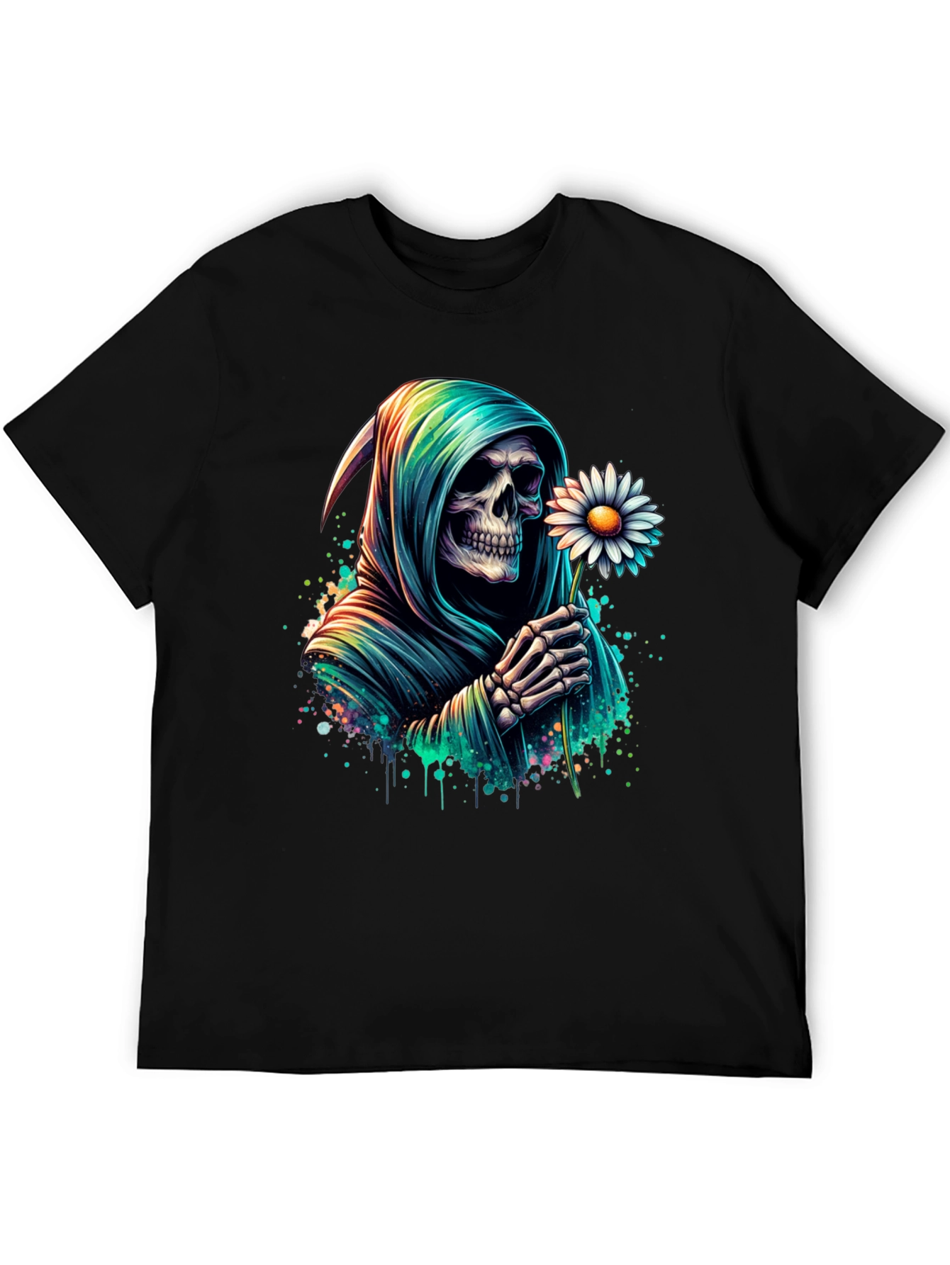 Grim Reaper Daisy T-Shirt
