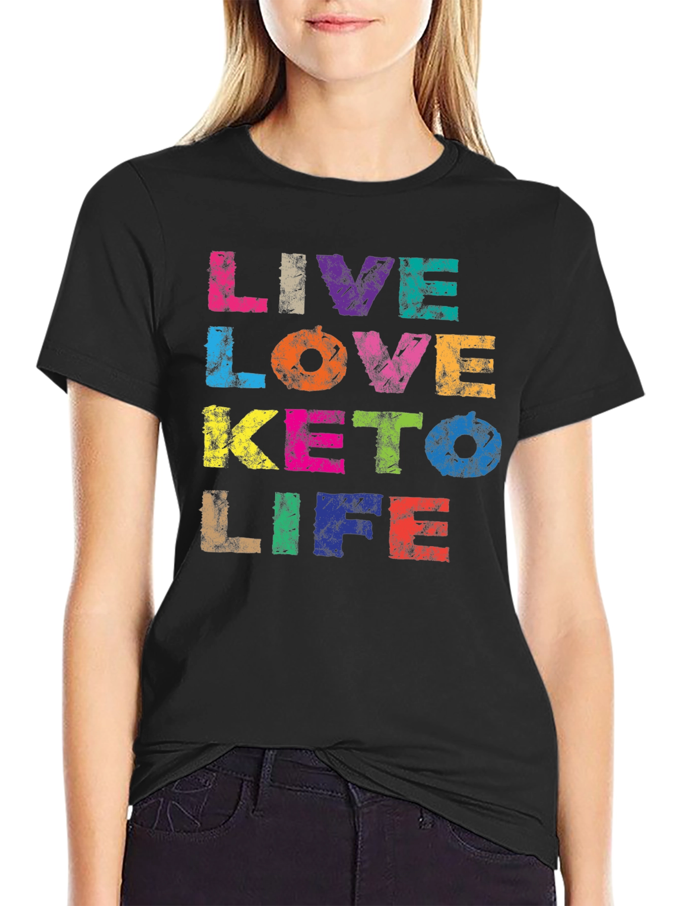 Live Love Keto Life Graphic T-Shirt