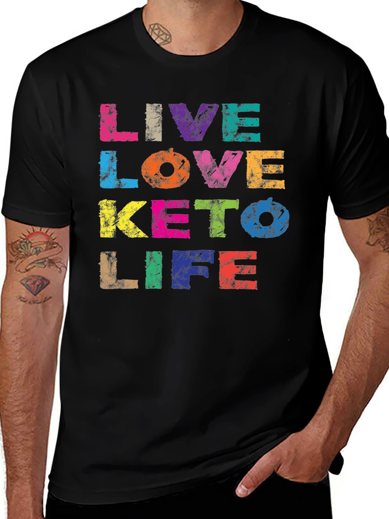 Live Love Keto Life Graphic T-Shirt