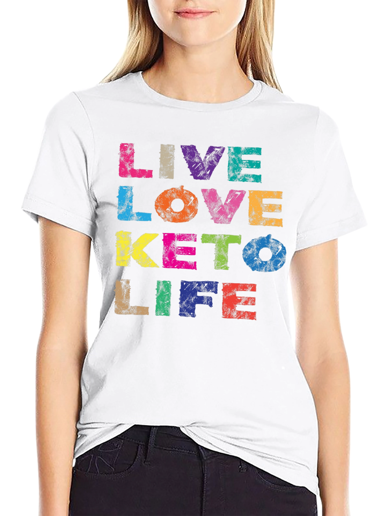 Live Love Keto Life Graphic T-Shirt