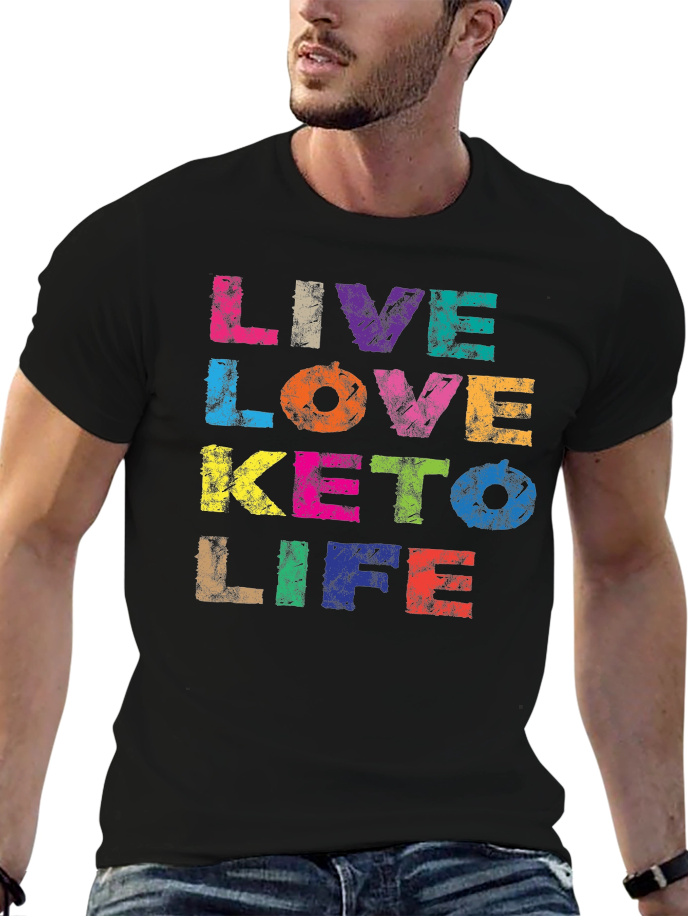 Live Love Keto Life Graphic T-Shirt