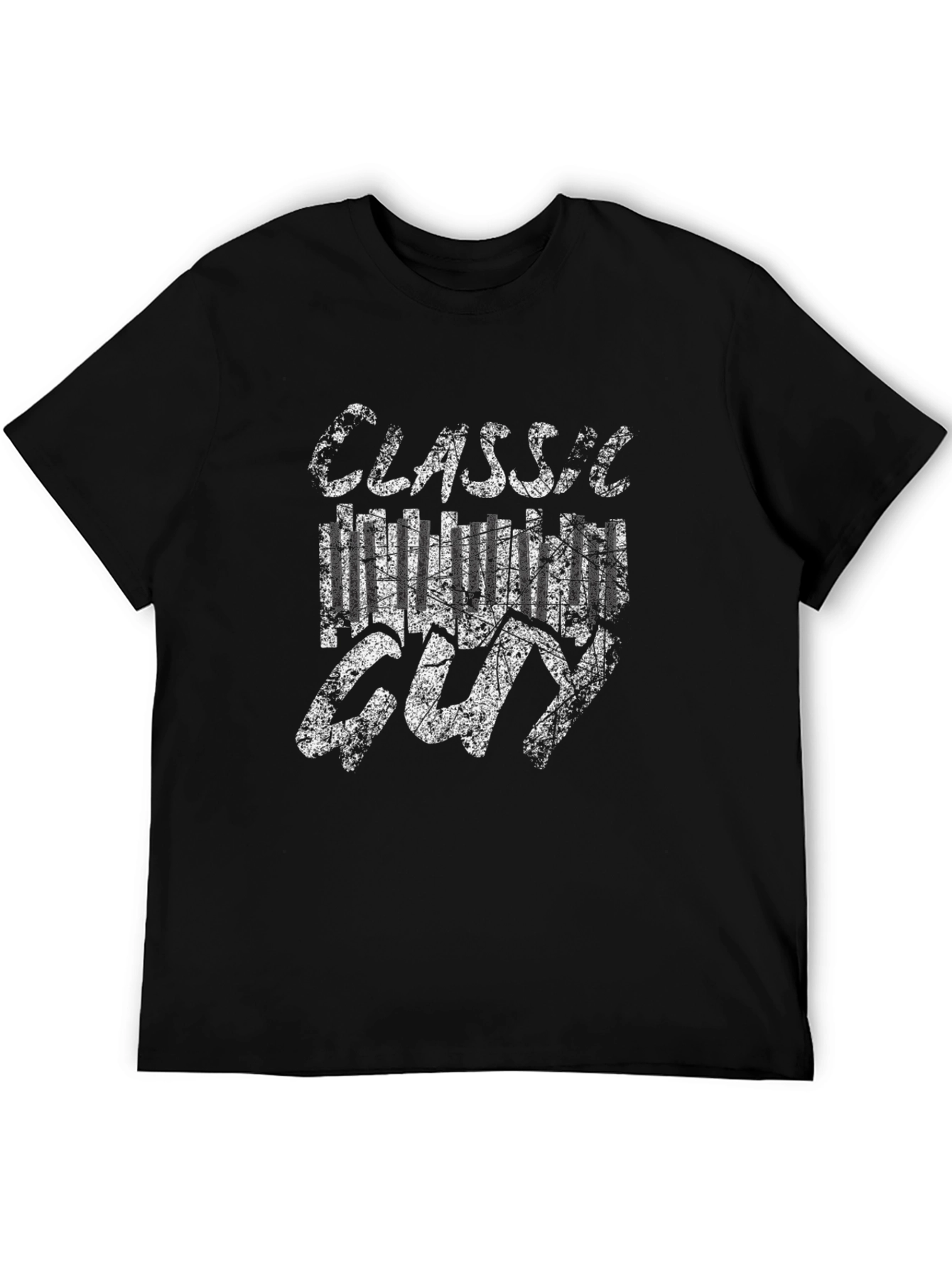 Classic Hollywood Guy Graphic T-Shirt - Black