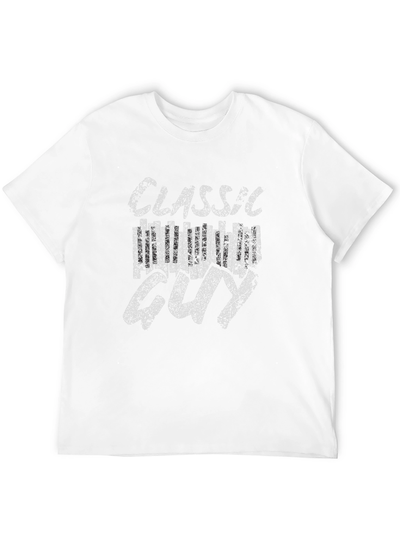 Classic Hollywood Guy Graphic T-Shirt - Black