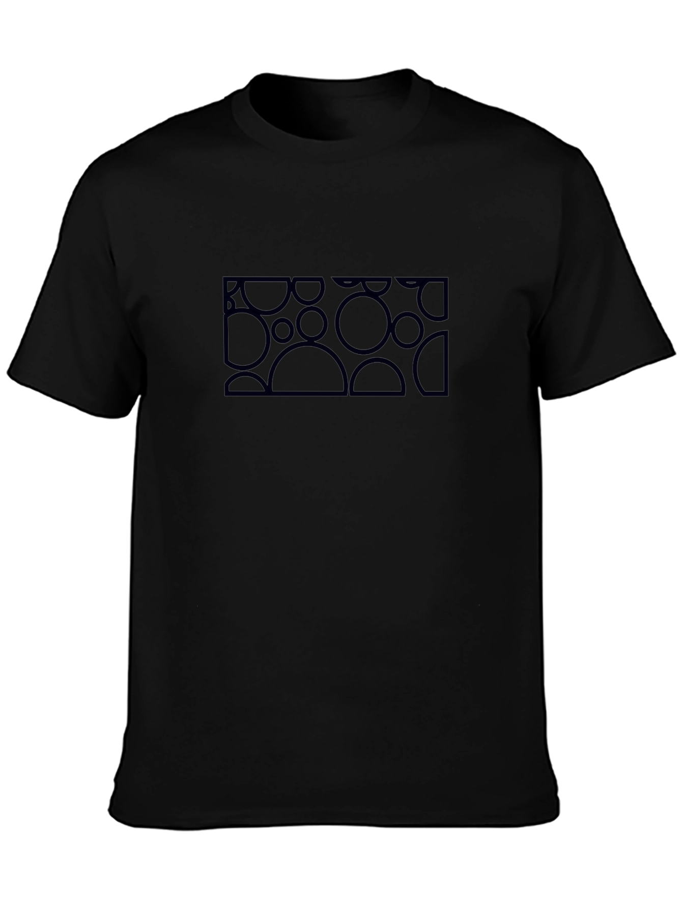 Modern Graphic Print Black T-Shirt - Stylish Casual Wear