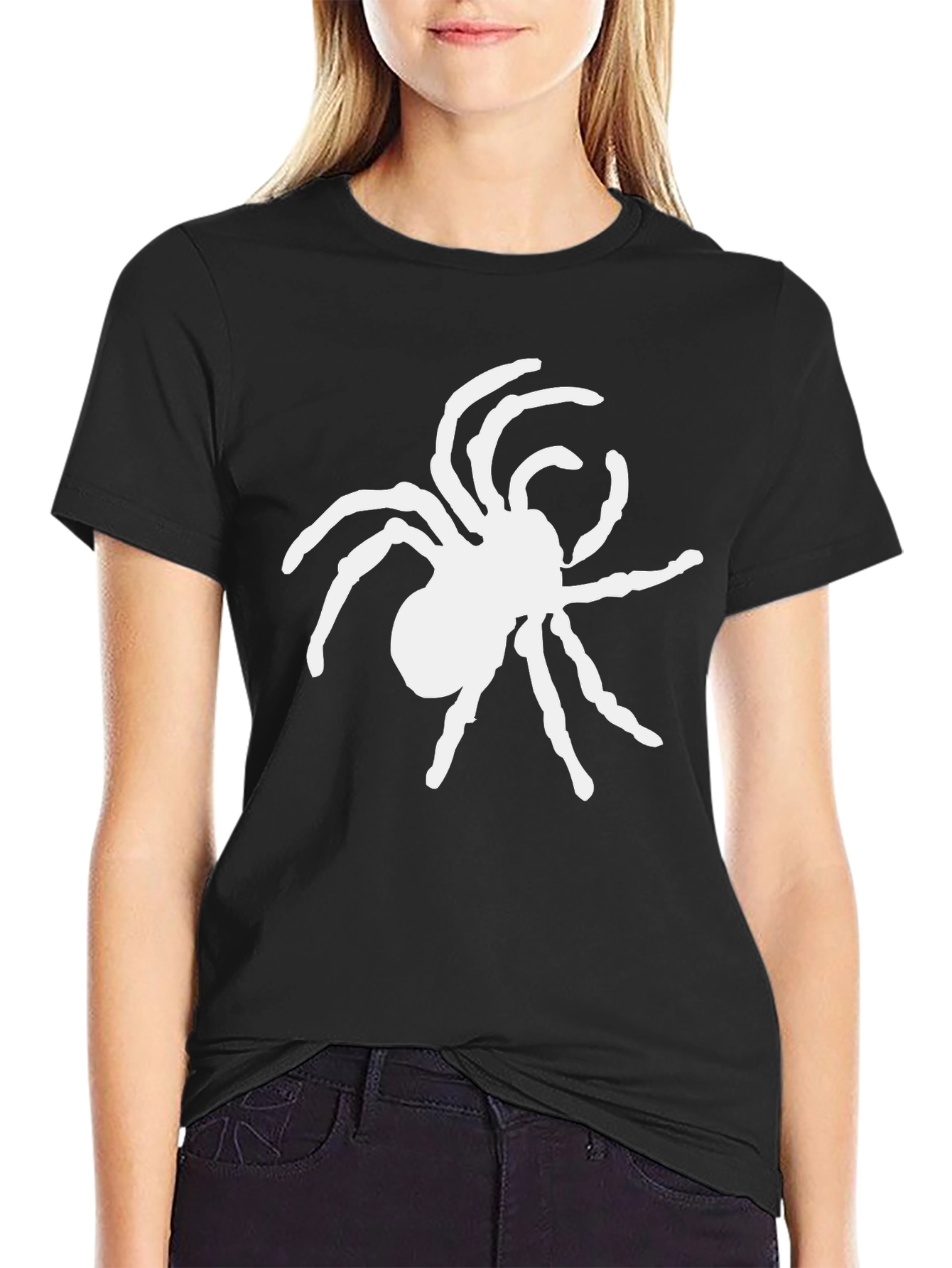 Spider Graphic T-Shirt - Black Cotton Tee