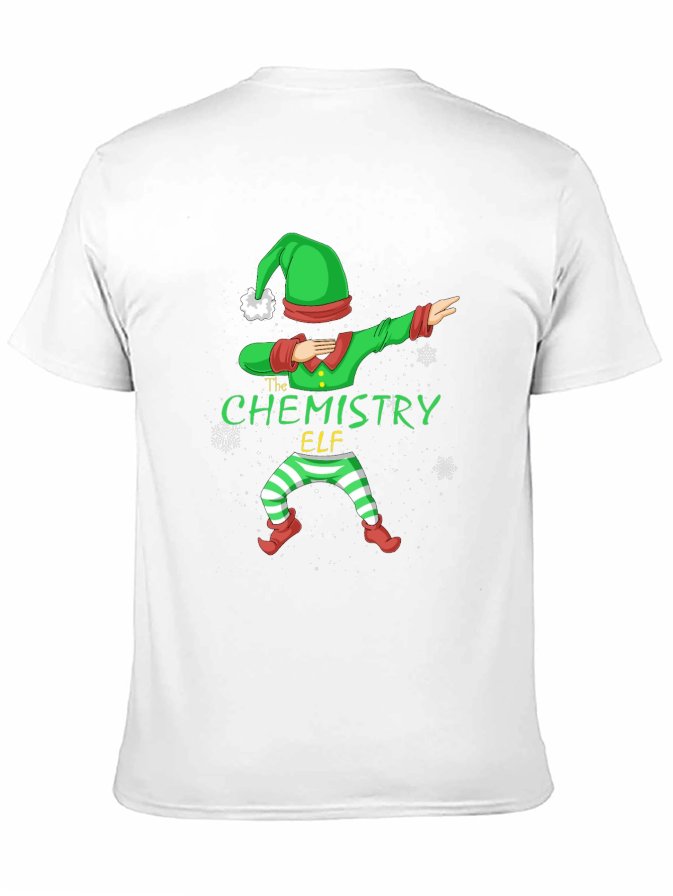 Chemistry Elf Dabbing T-Shirt - Festive Holiday Apparel