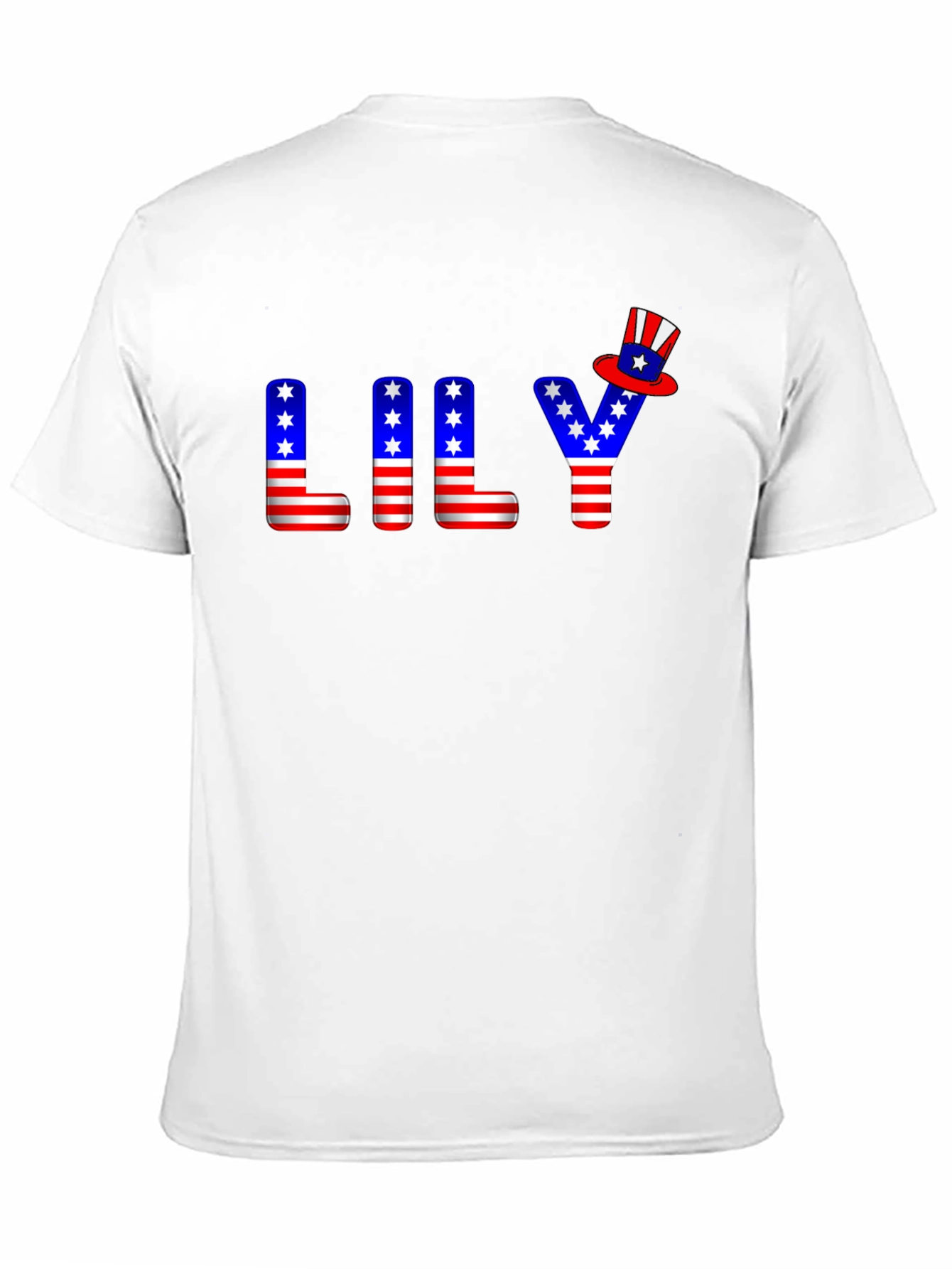 Patriotic LILY T-Shirt USA Flag Inspired Design