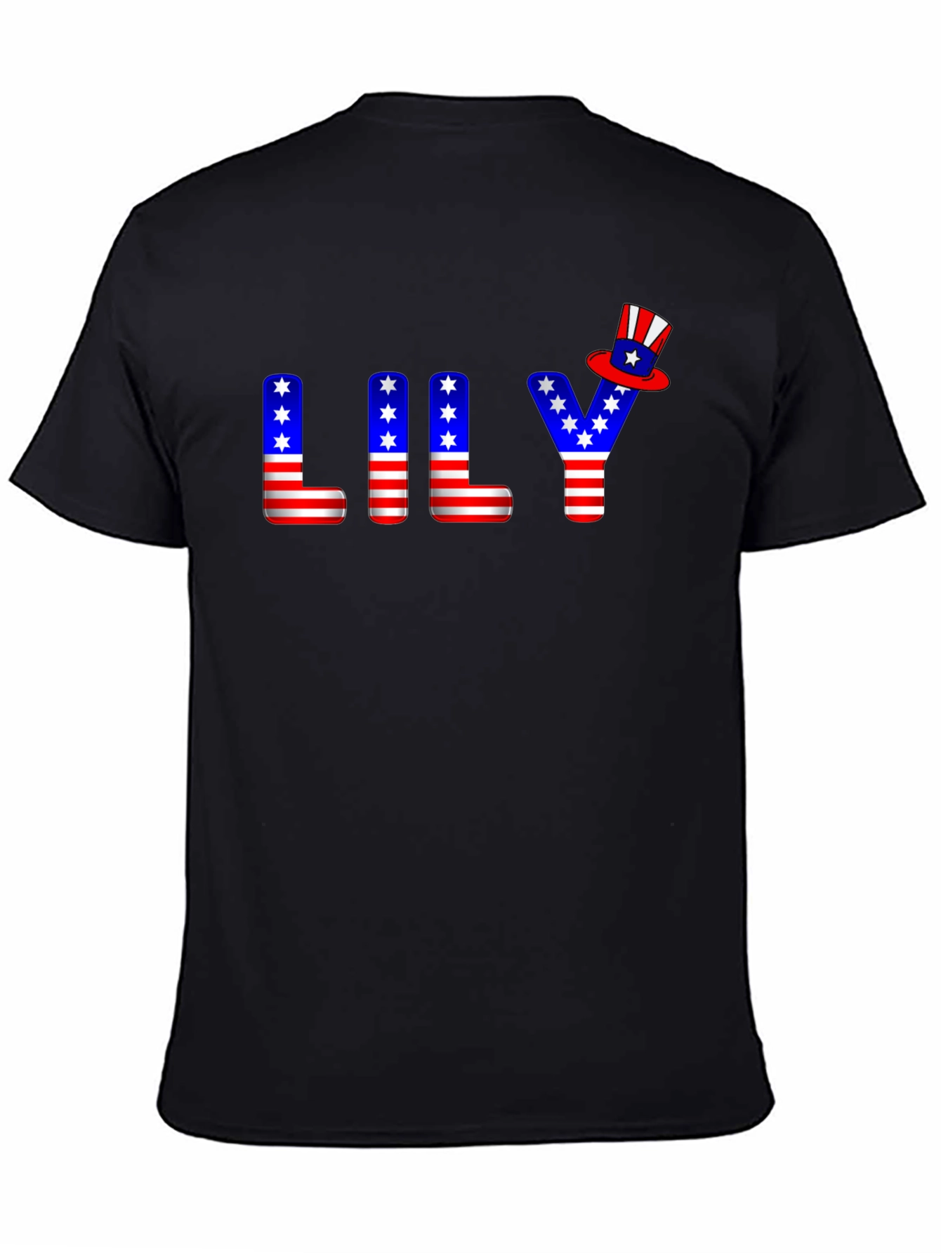 Patriotic LILY T-Shirt USA Flag Inspired Design