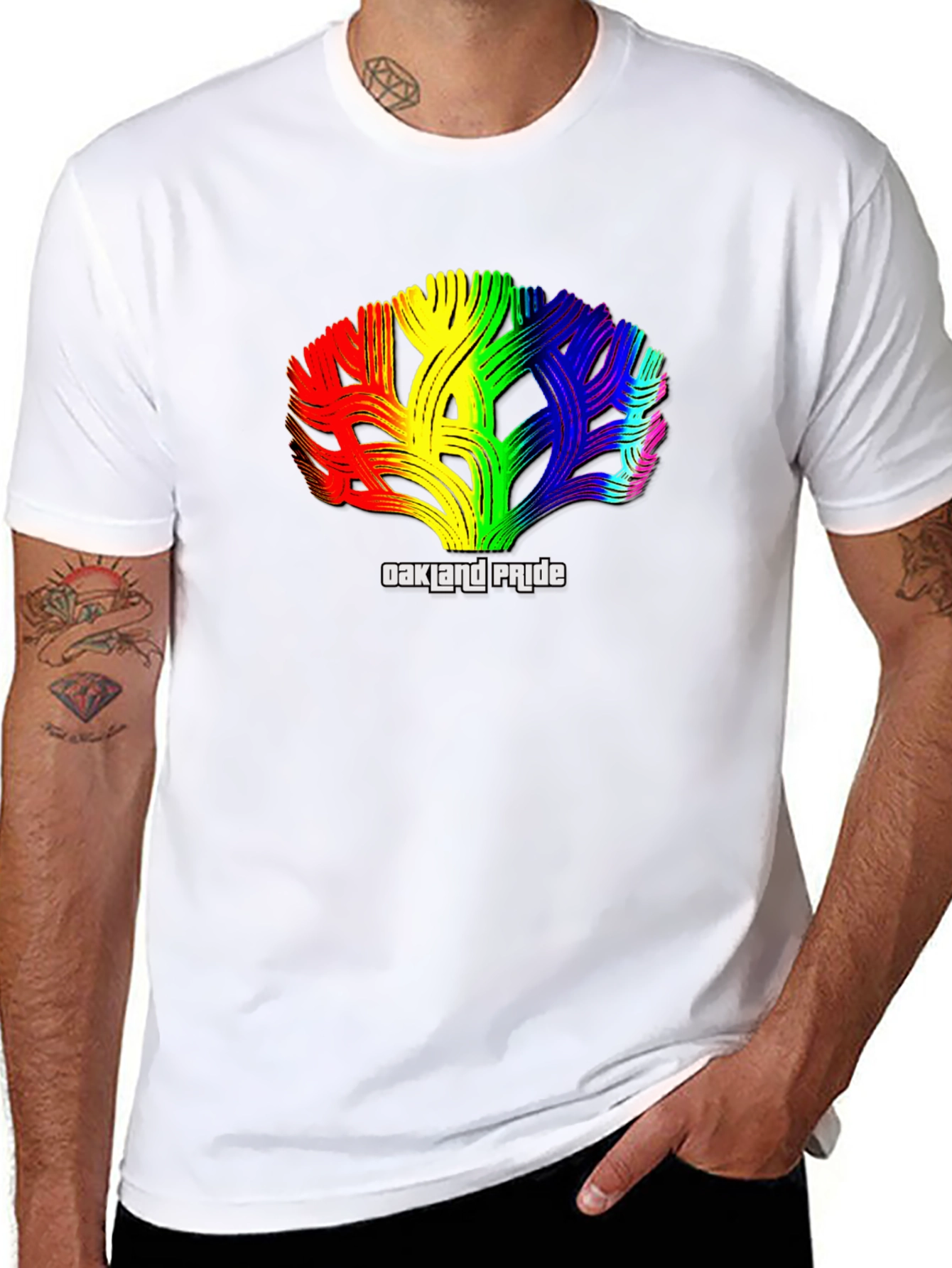 Oakland Pride Rainbow Tree T-Shirt