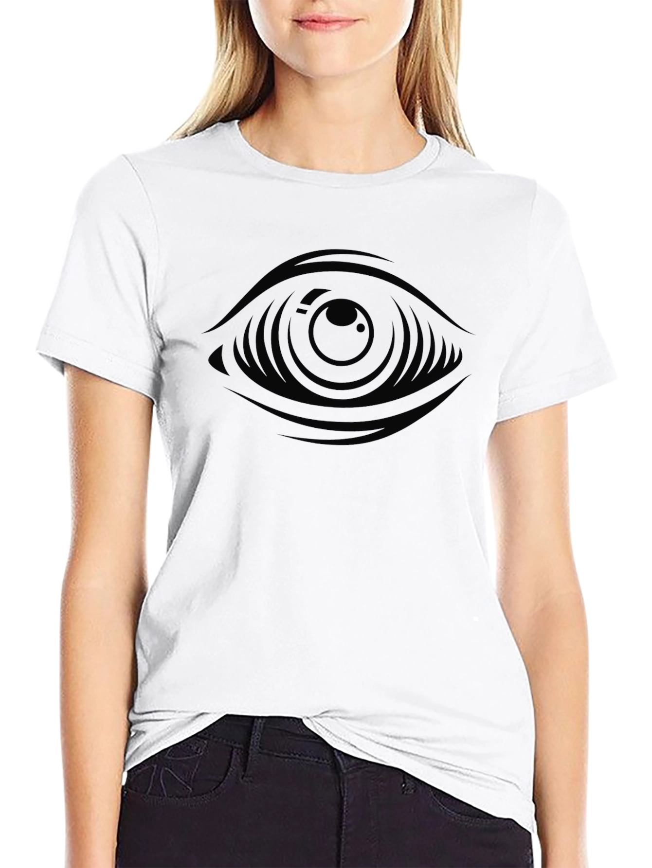 All Seeing Eye Graphic Tee - Stylish Black T-Shirt