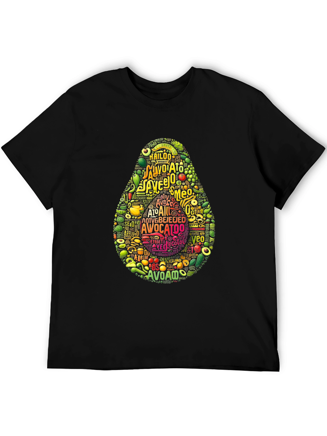 Avocado Typography Graphic Print T-Shirt