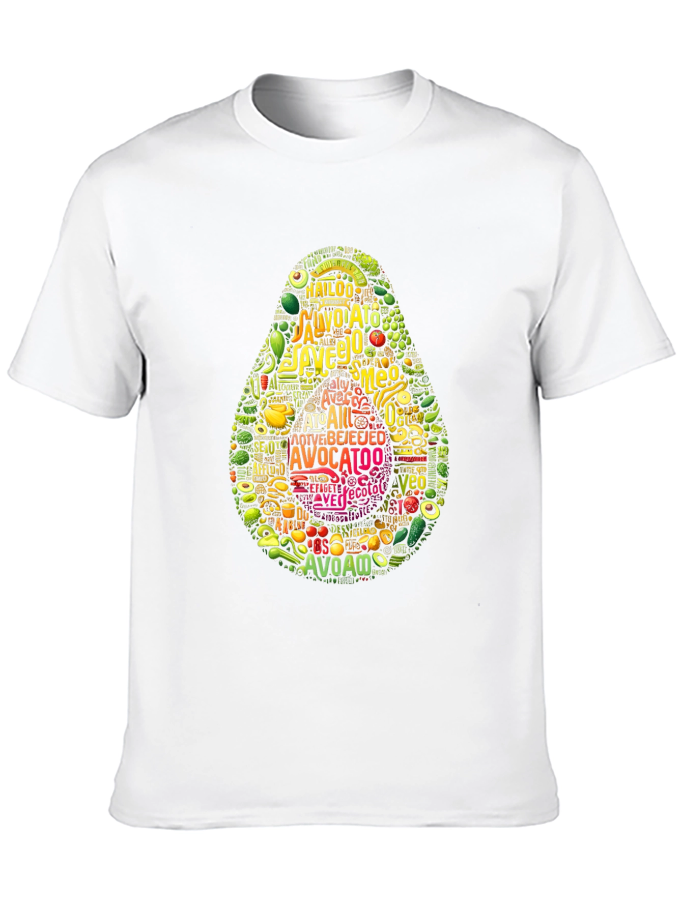 Avocado Typography Graphic Print T-Shirt