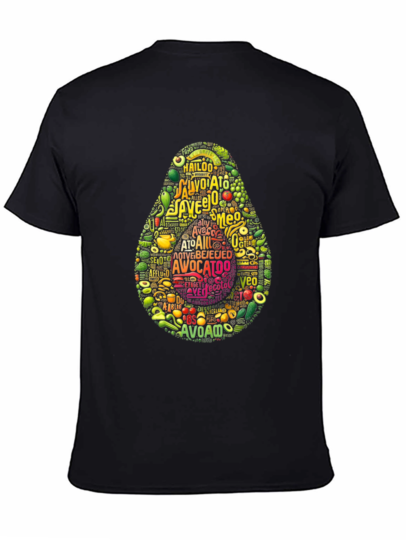 Avocado Typography Graphic Print T-Shirt