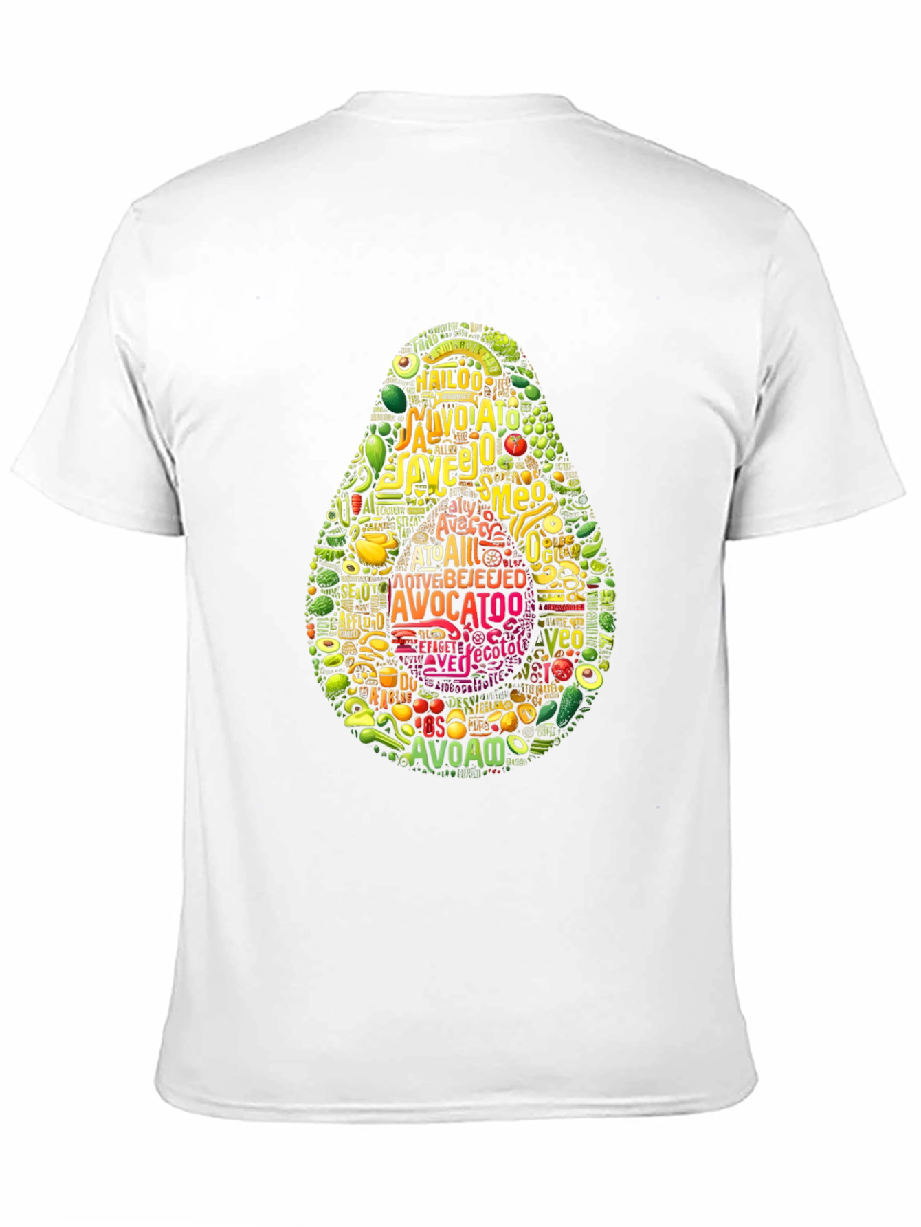 Avocado Typography Graphic Print T-Shirt