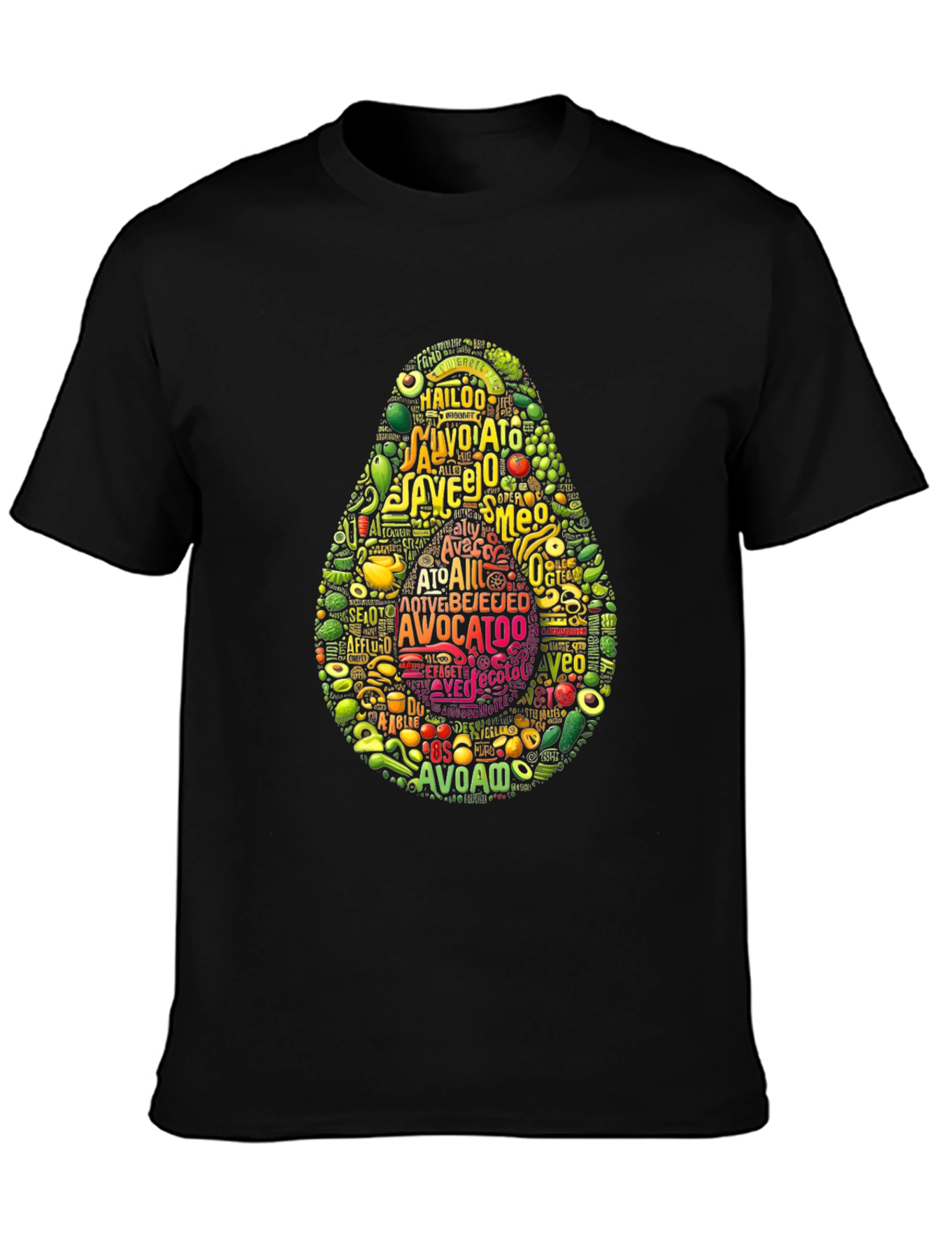 Avocado Typography Graphic Print T-Shirt