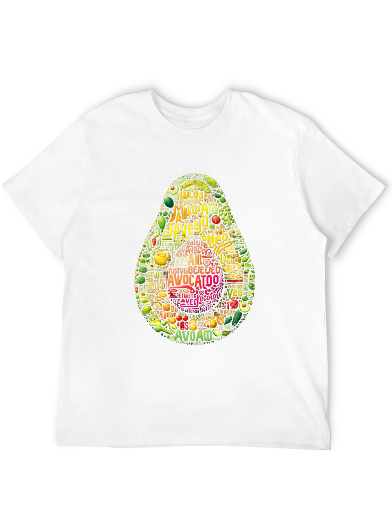 Avocado Typography Graphic Print T-Shirt