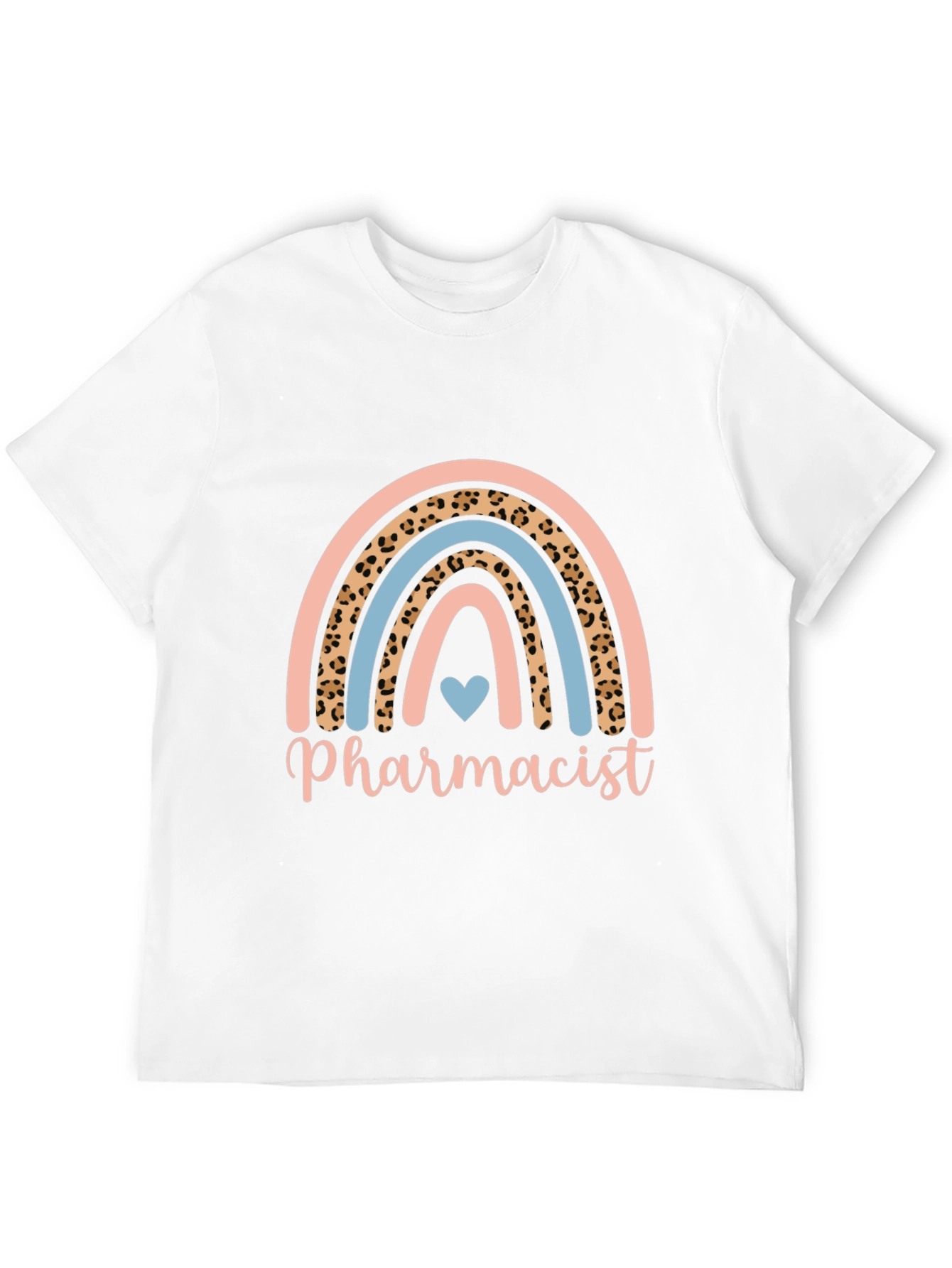 Pharmacist Rainbow Leopard Print T-Shirt