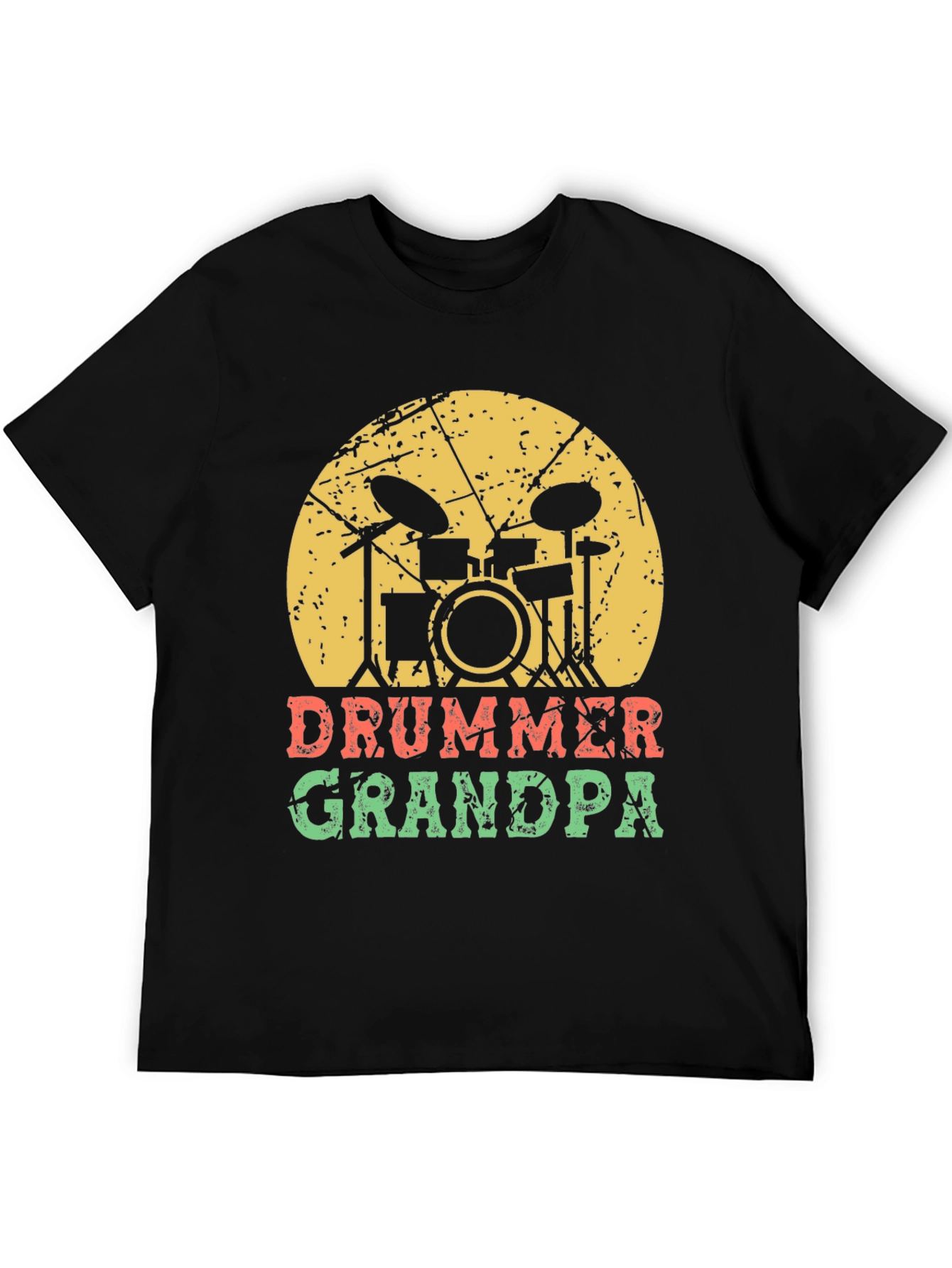 Drummer Grandpa T-Shirt - Music Lover Gift
