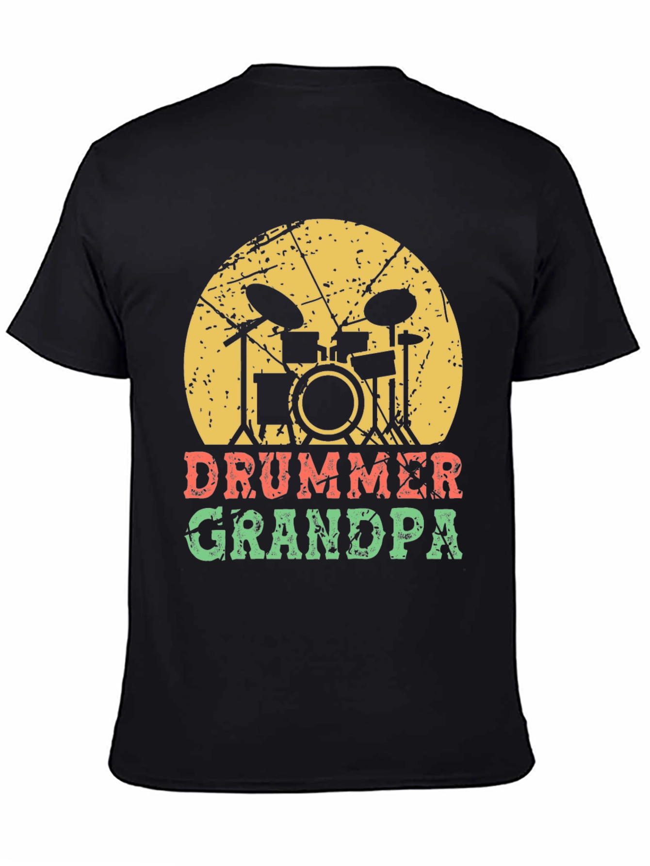 Drummer Grandpa T-Shirt - Music Lover Gift