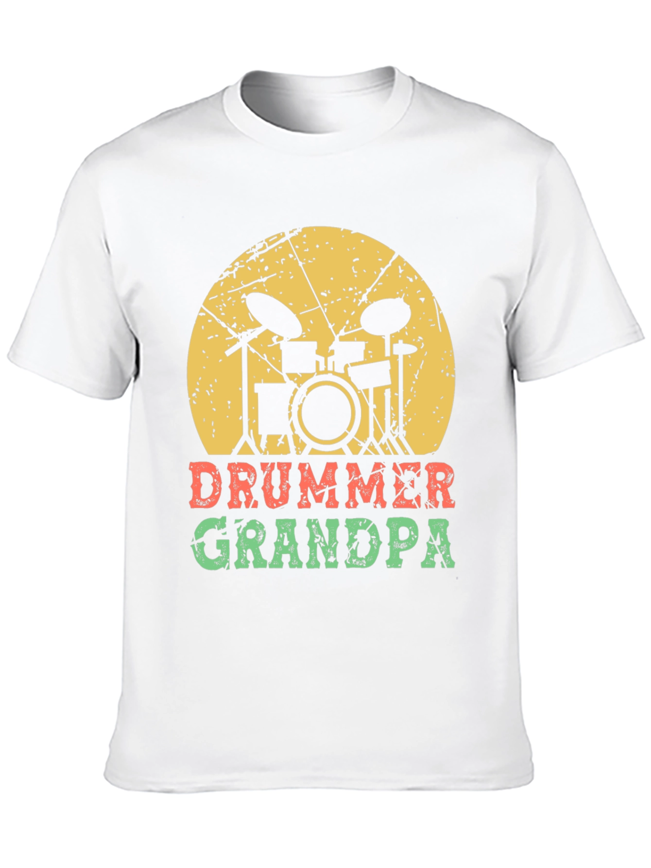 Drummer Grandpa T-Shirt - Music Lover Gift