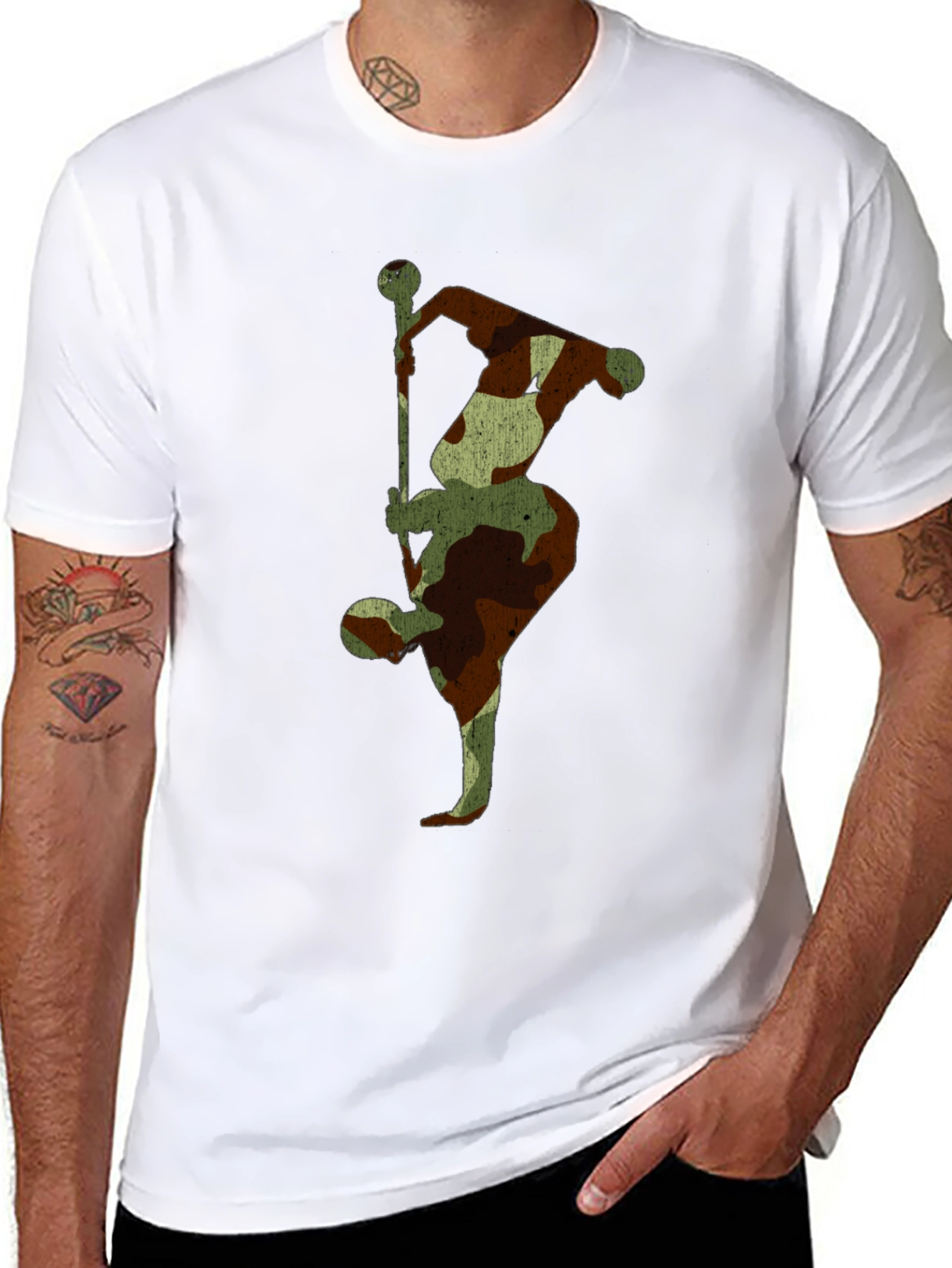 Camo Breakdancer T-Shirt