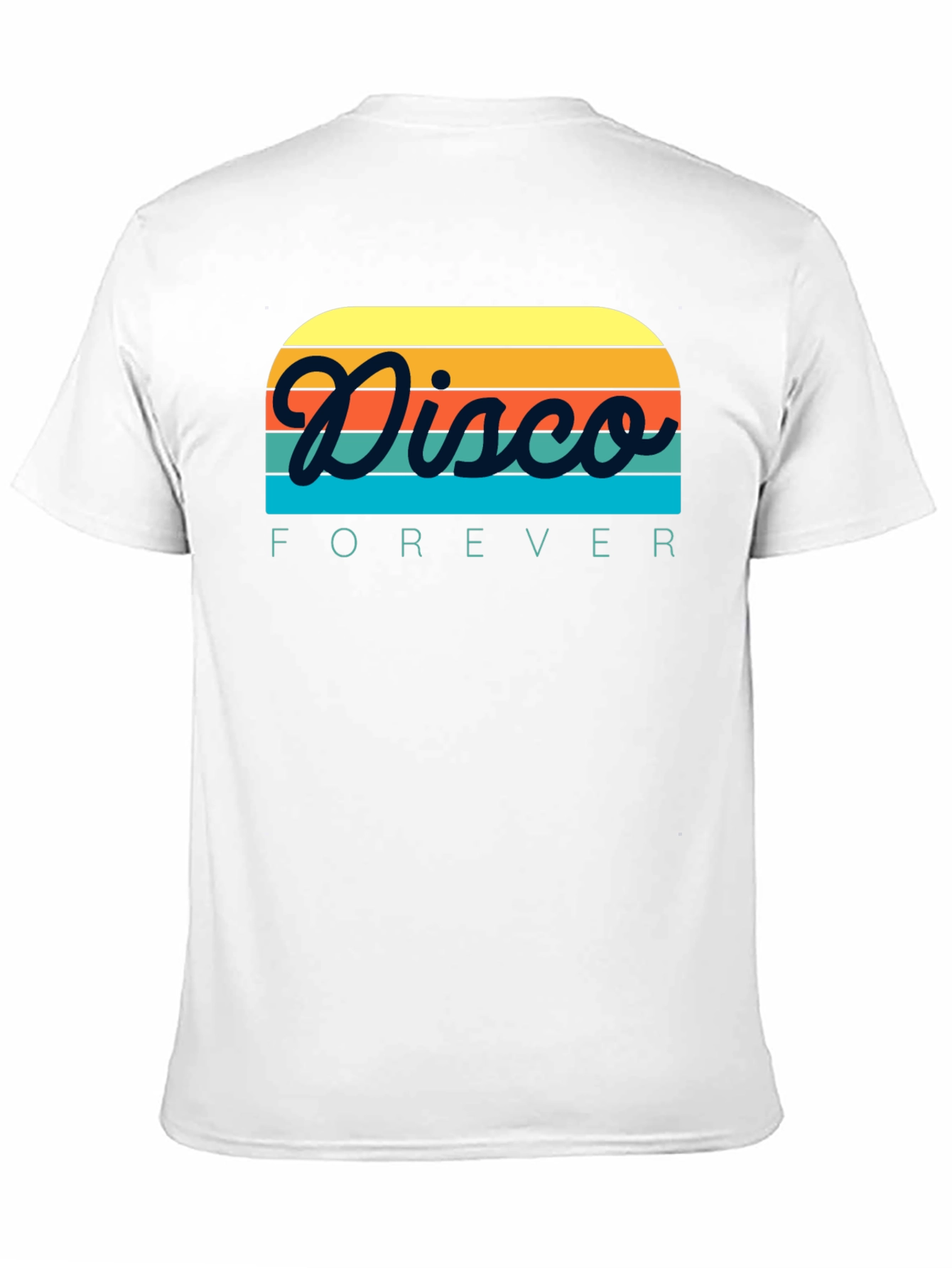 Retro Disco Forever Graphic T-Shirt - Black