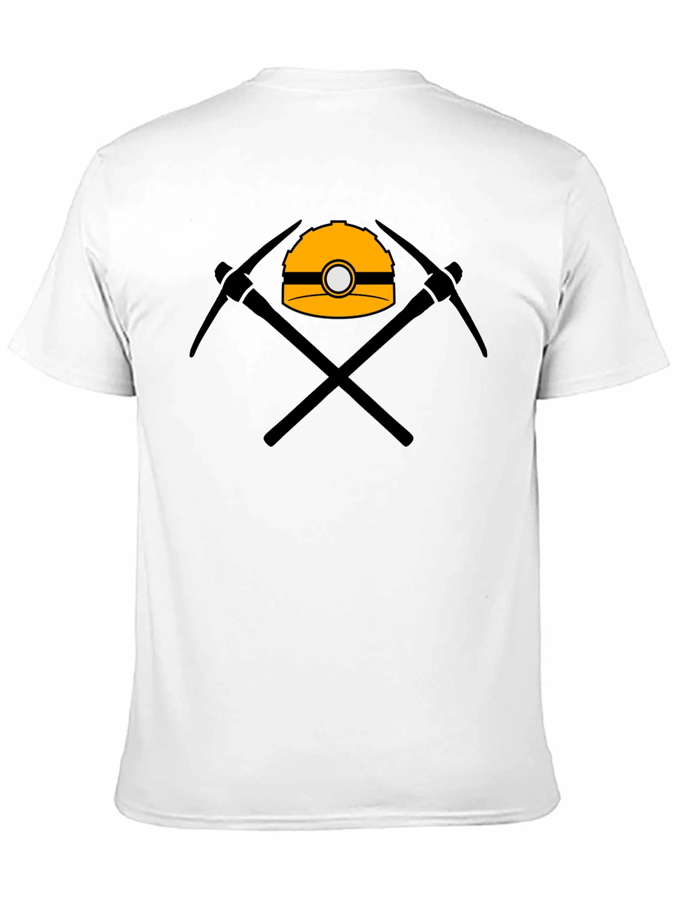 Miners Hard Hat & Pickaxes Graphic Tee - Black