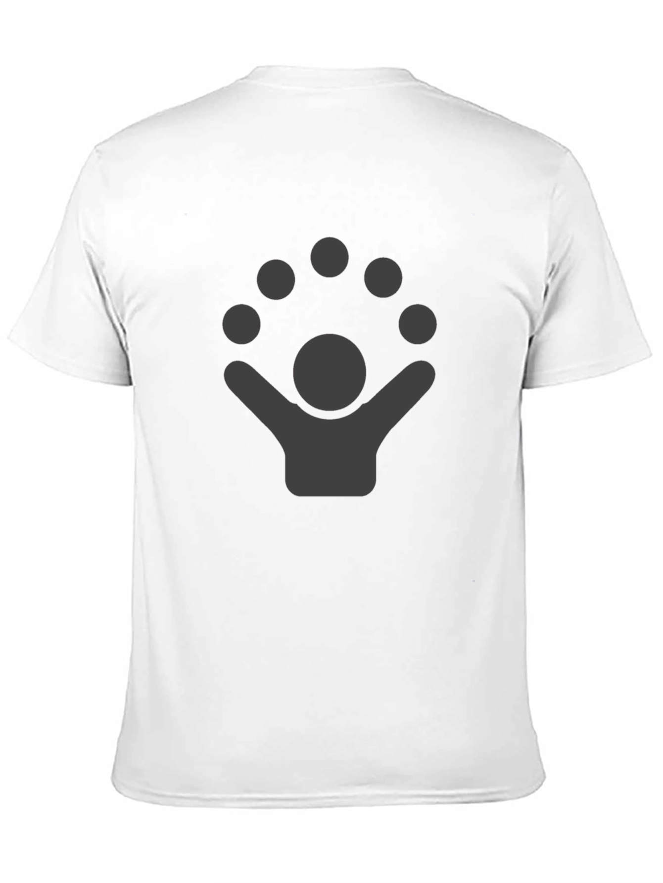 Juggling Person Graphic Tee - Soft Cotton Black Shirt
