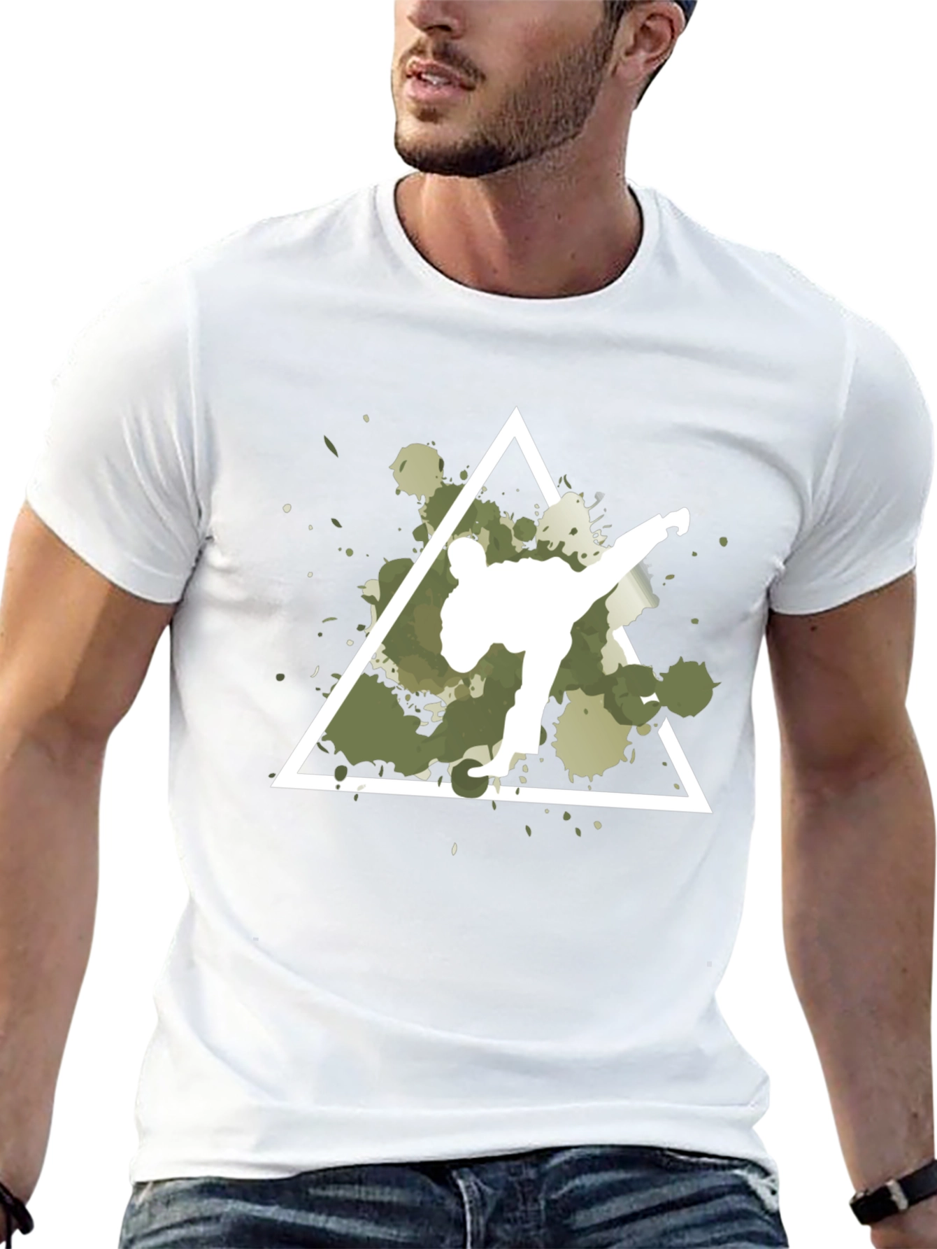 Martial Arts Kick Triangle T-Shirt