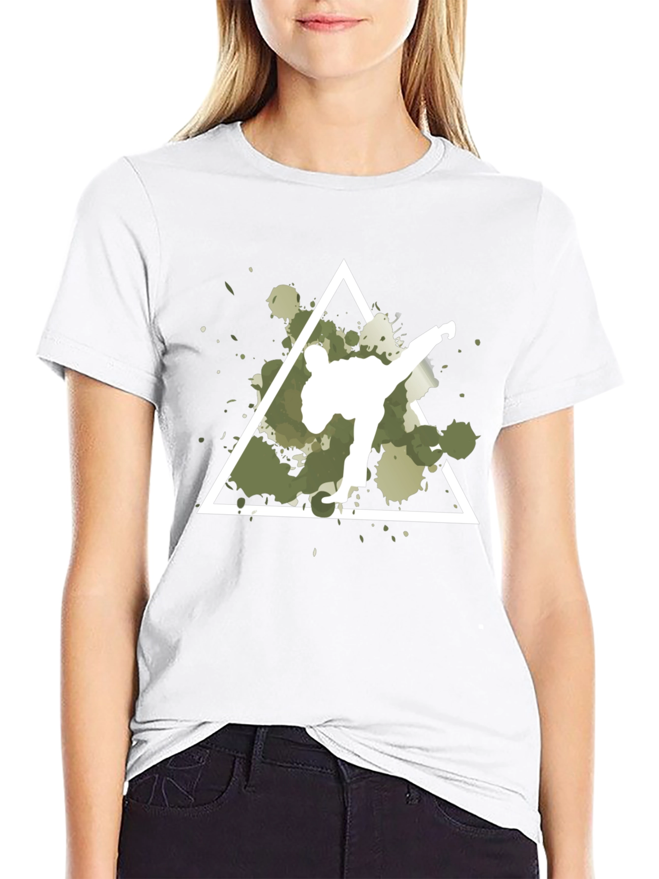 Martial Arts Kick Triangle T-Shirt