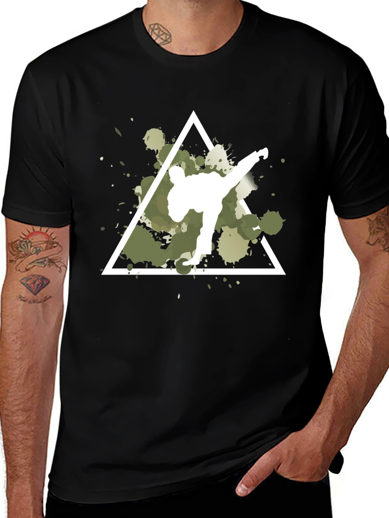 Martial Arts Kick Triangle T-Shirt