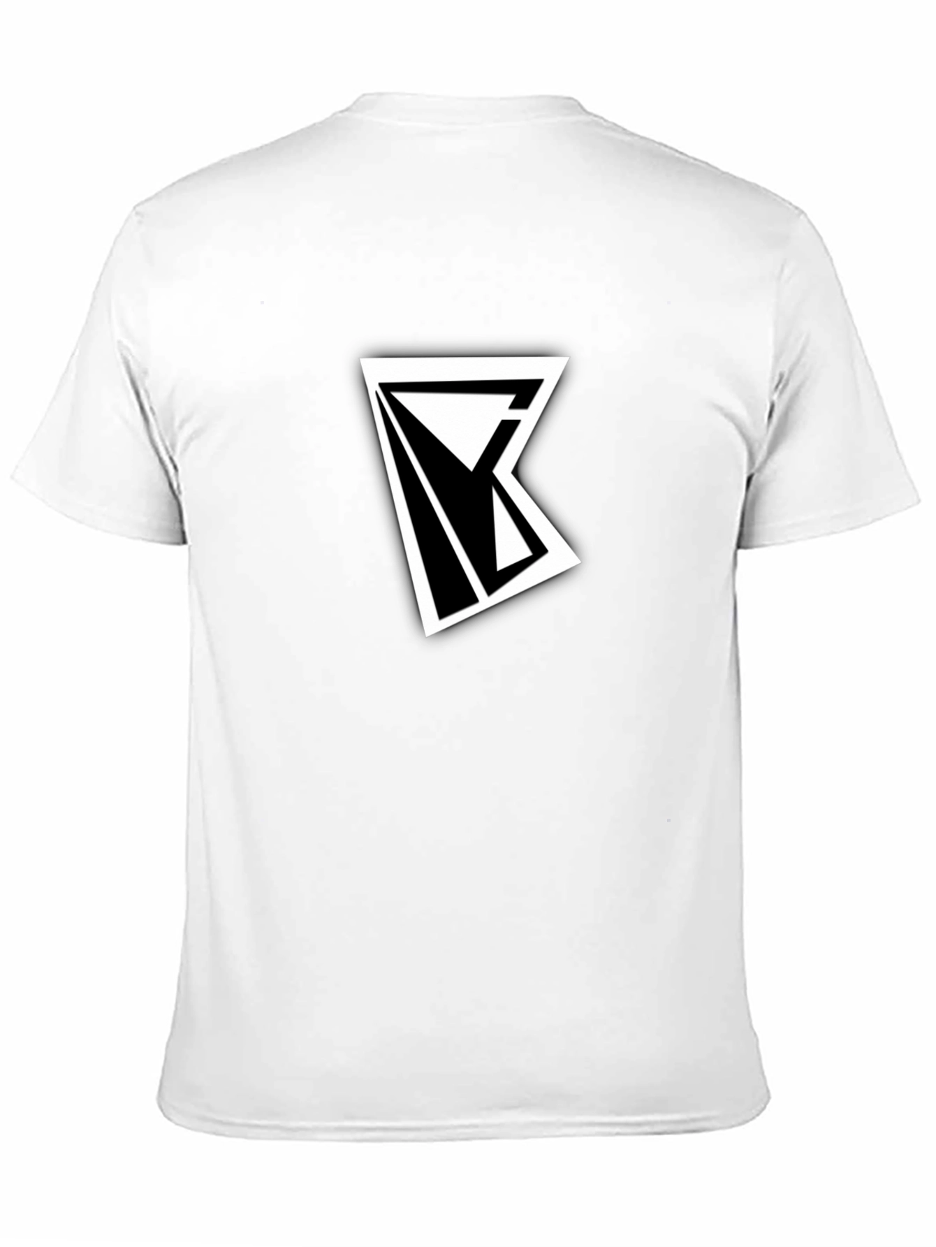 Modern Geometric Black T-Shirt