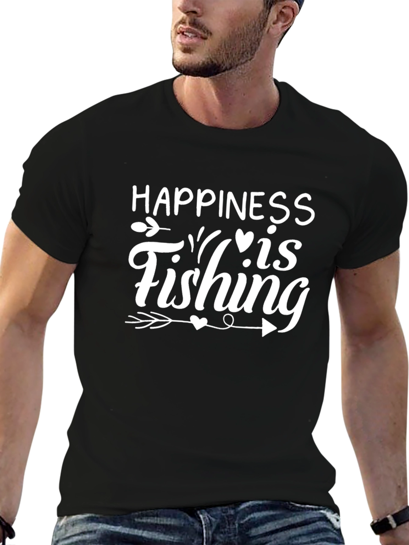 Happiness is Fishing Graphic Tee