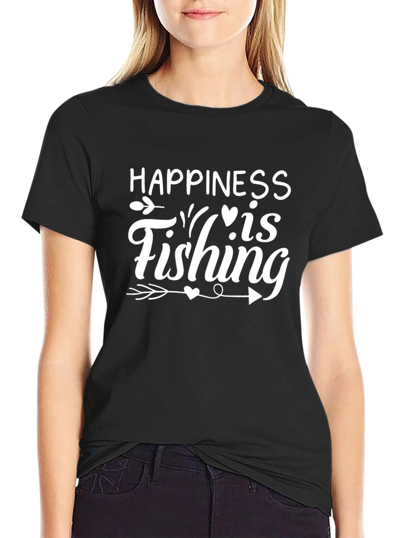 Happiness is Fishing Graphic Tee