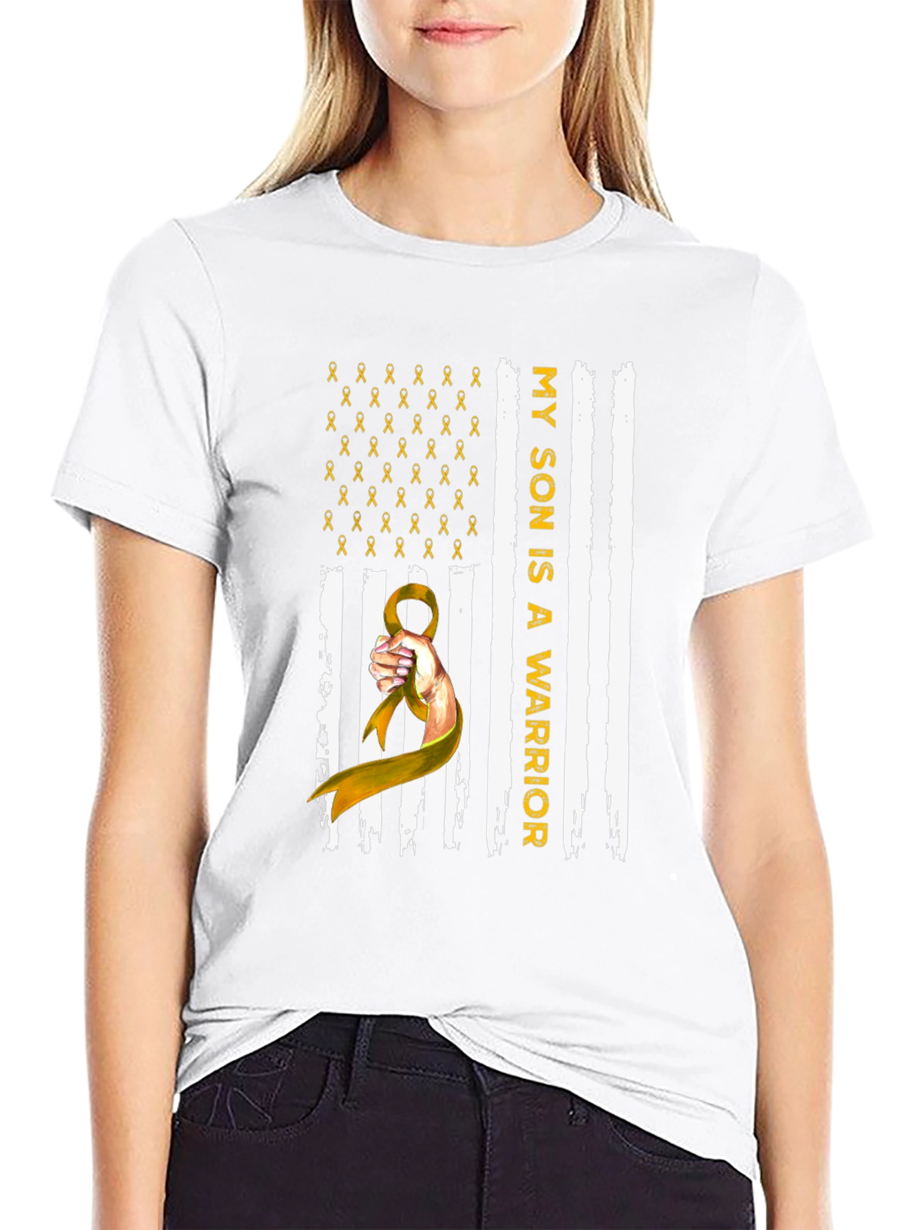My Son Is A Warrior Awareness Ribbon T-Shirt
