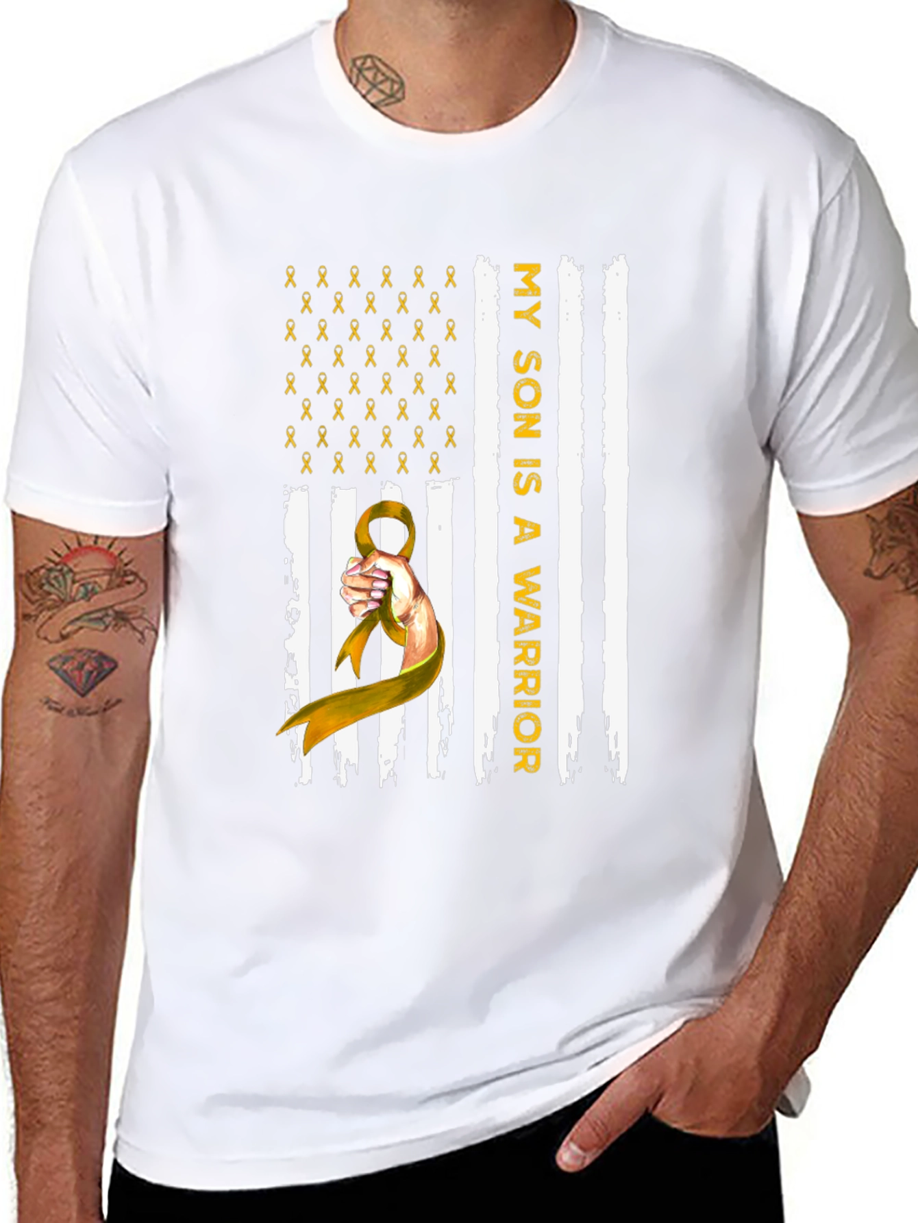 My Son Is A Warrior Awareness Ribbon T-Shirt