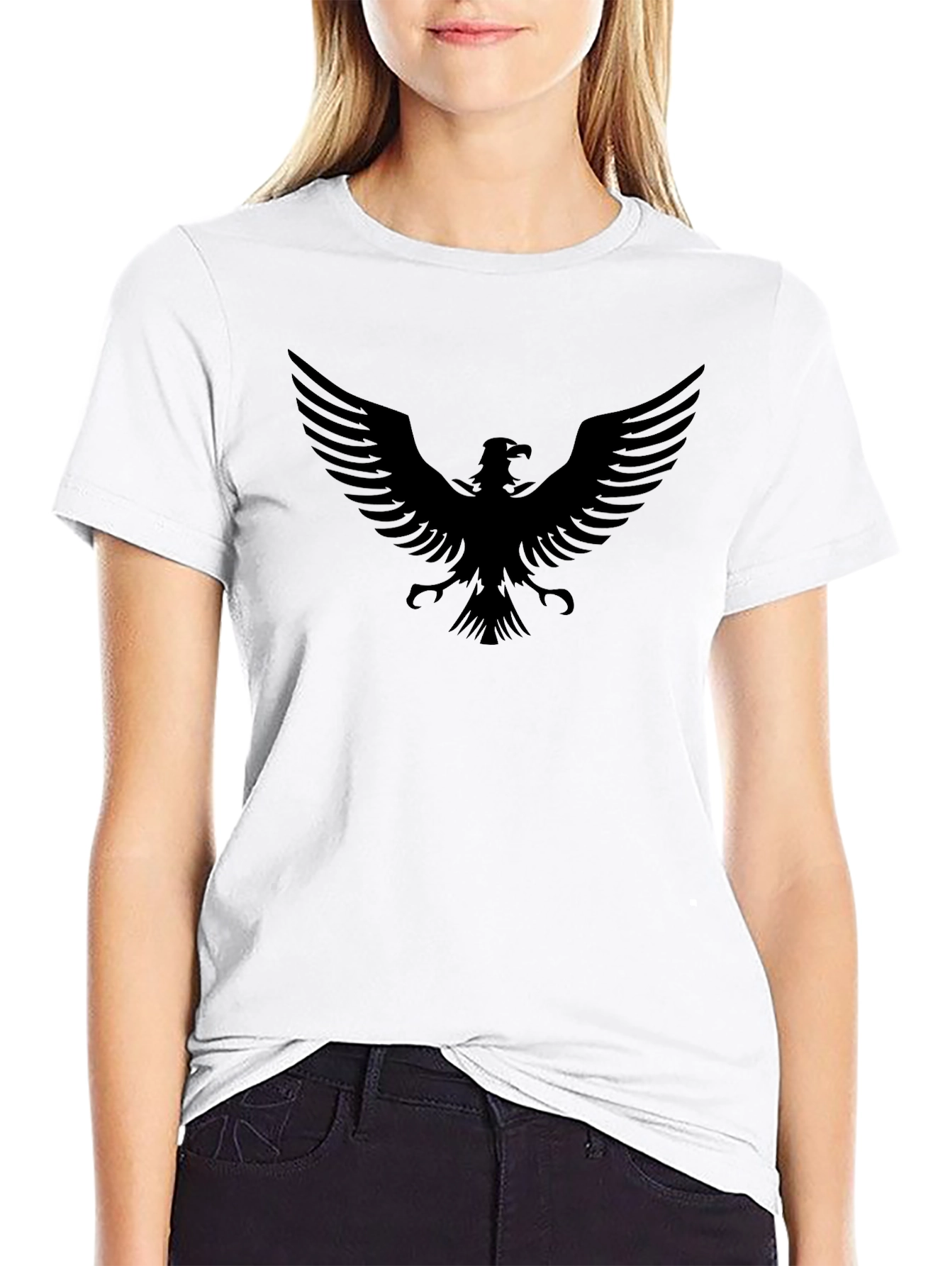 Black Eagle Graphic Tee - Mens Fashion