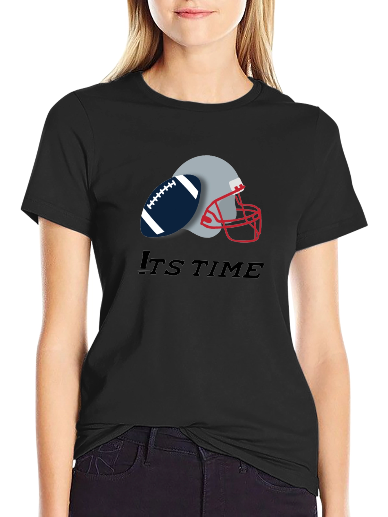 Its Time Football Graphic Tee