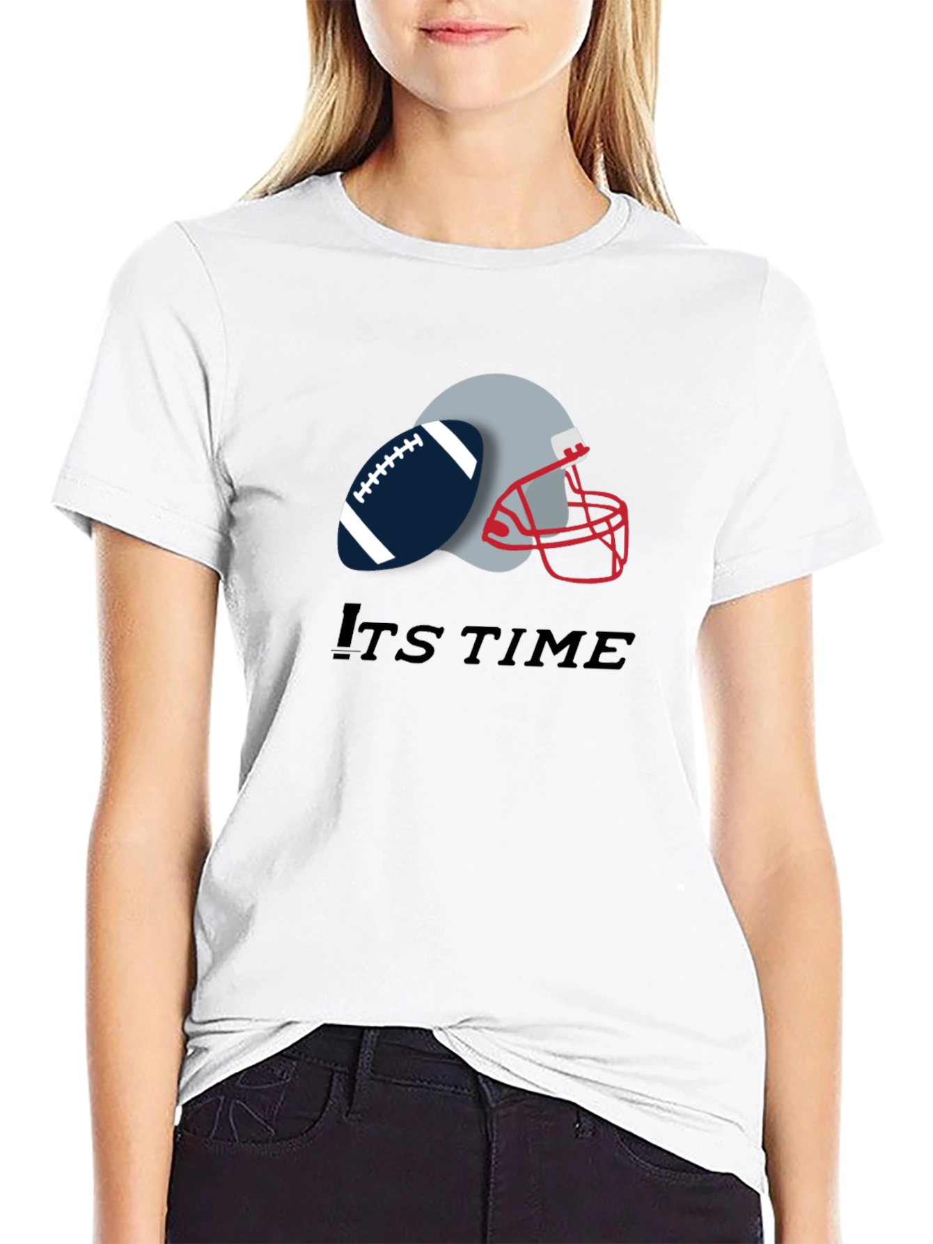 Its Time Football Graphic Tee