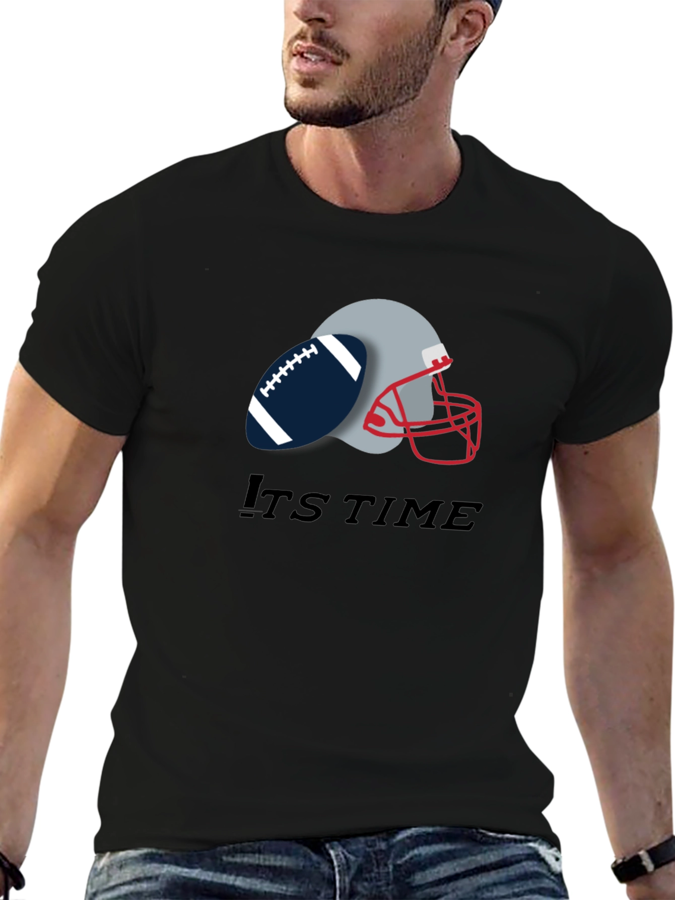 Its Time Football Graphic Tee