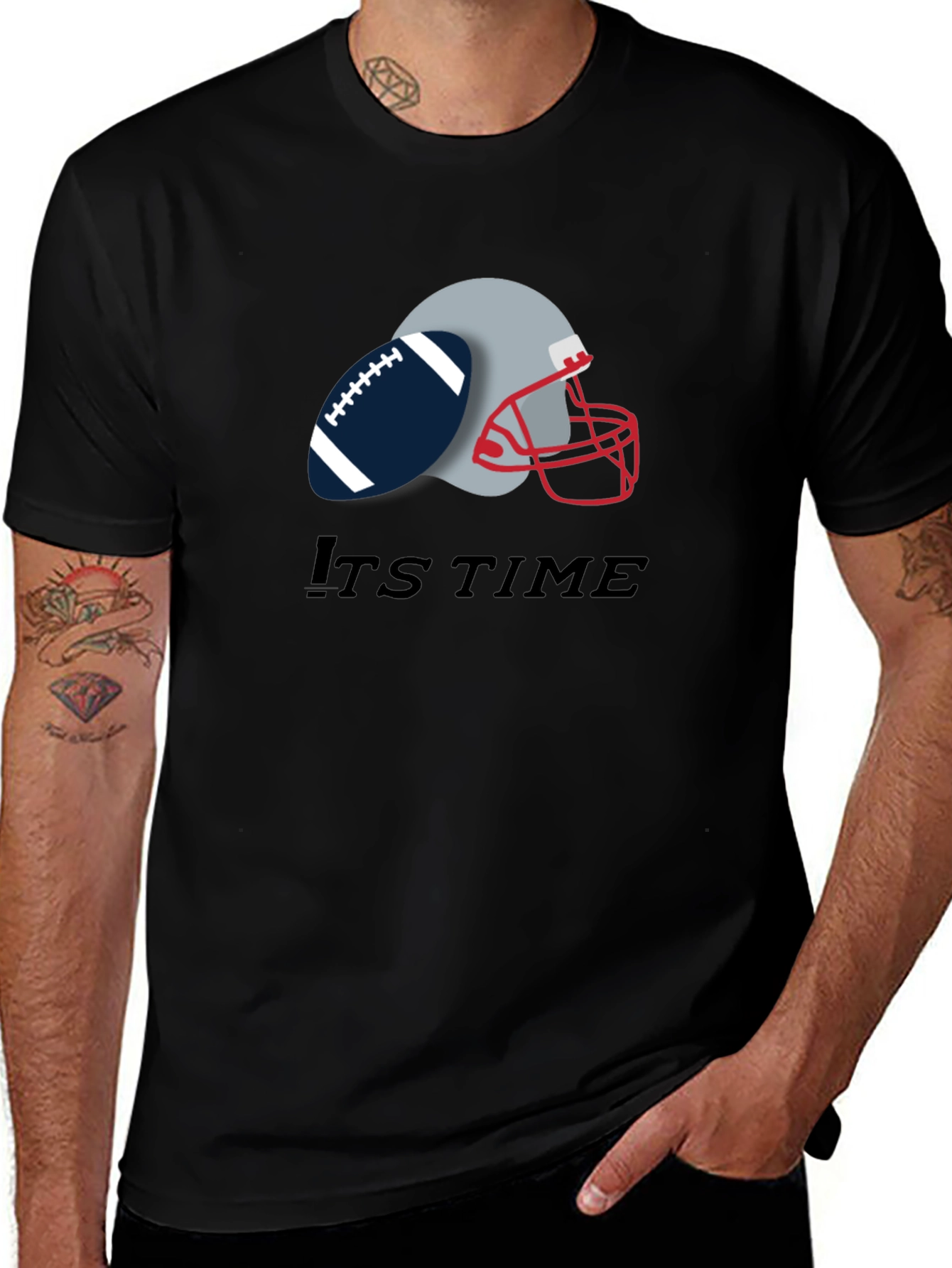 Its Time Football Graphic Tee